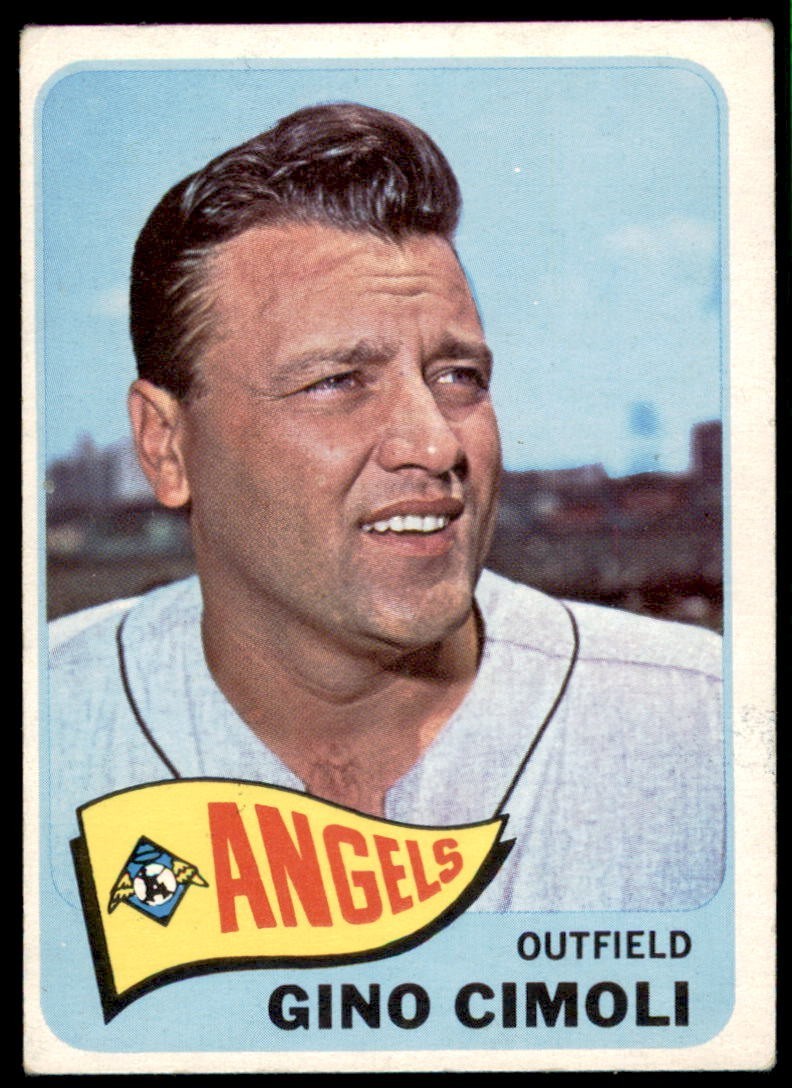 1965 Topps #569 GINO CIMOLI Los Angeles Angels VGEX-EX High # Sp