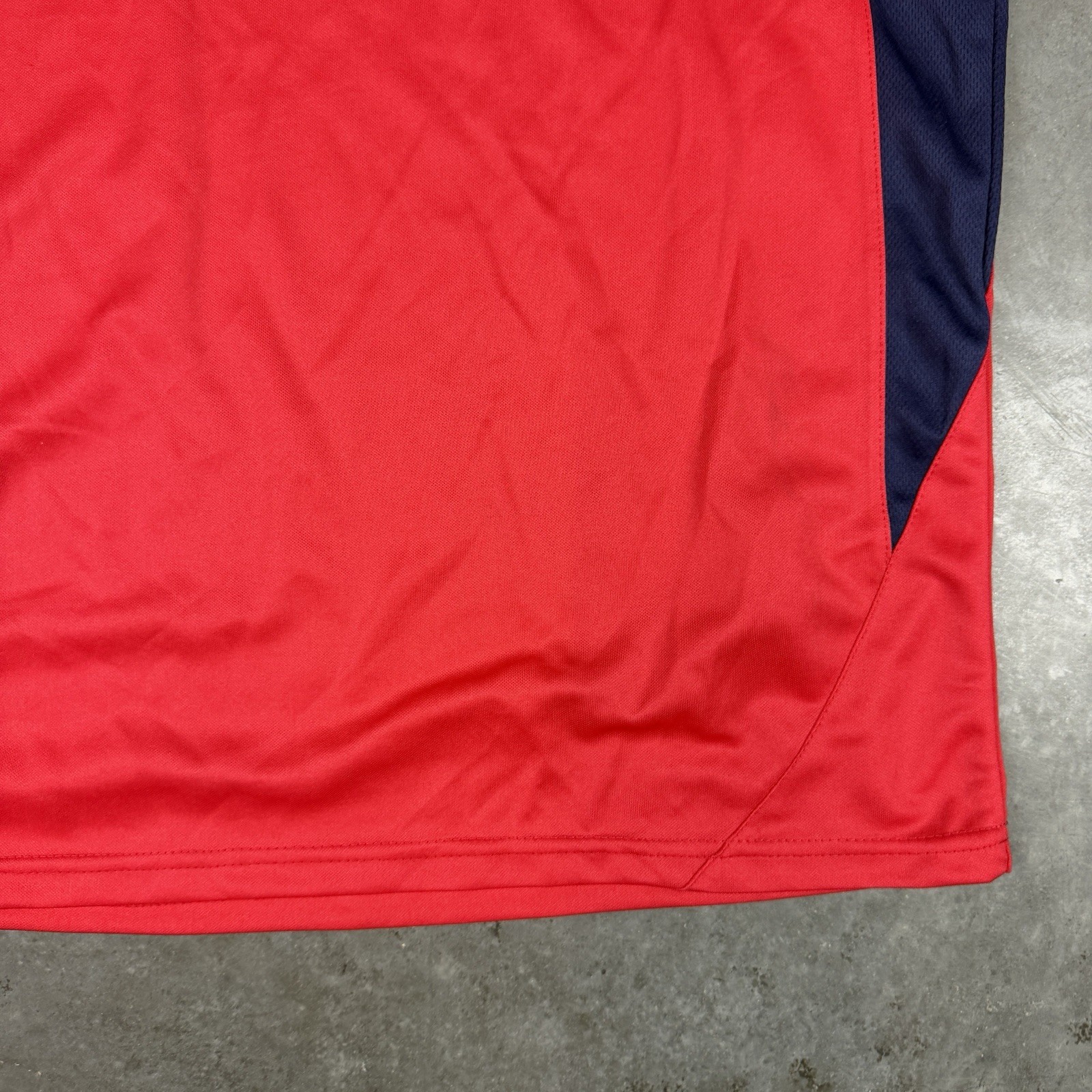 United States Soccer Jersey Mens Large Red Stretch Logo Quick Dry NWT