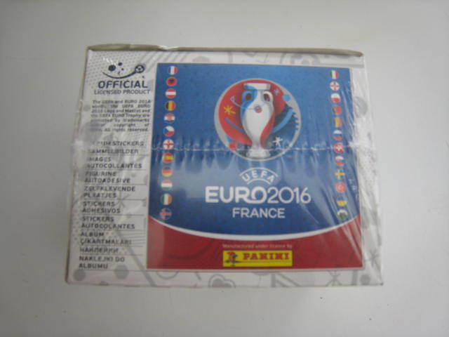Euro France 2016 Panini complete 50 packs , Total of 250 stickers NEW BOX
