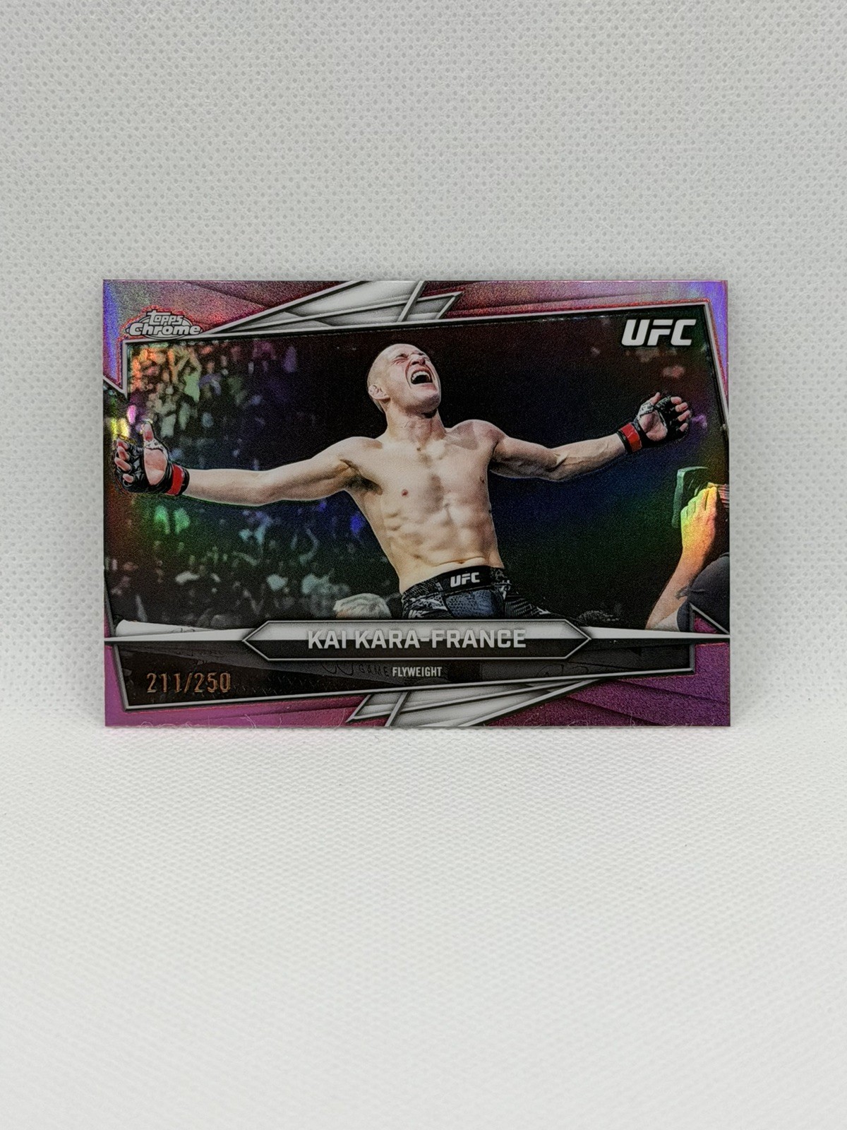 2026 Topps Chrome UFC Kai Kara-France #109 Pink Refractor #/250