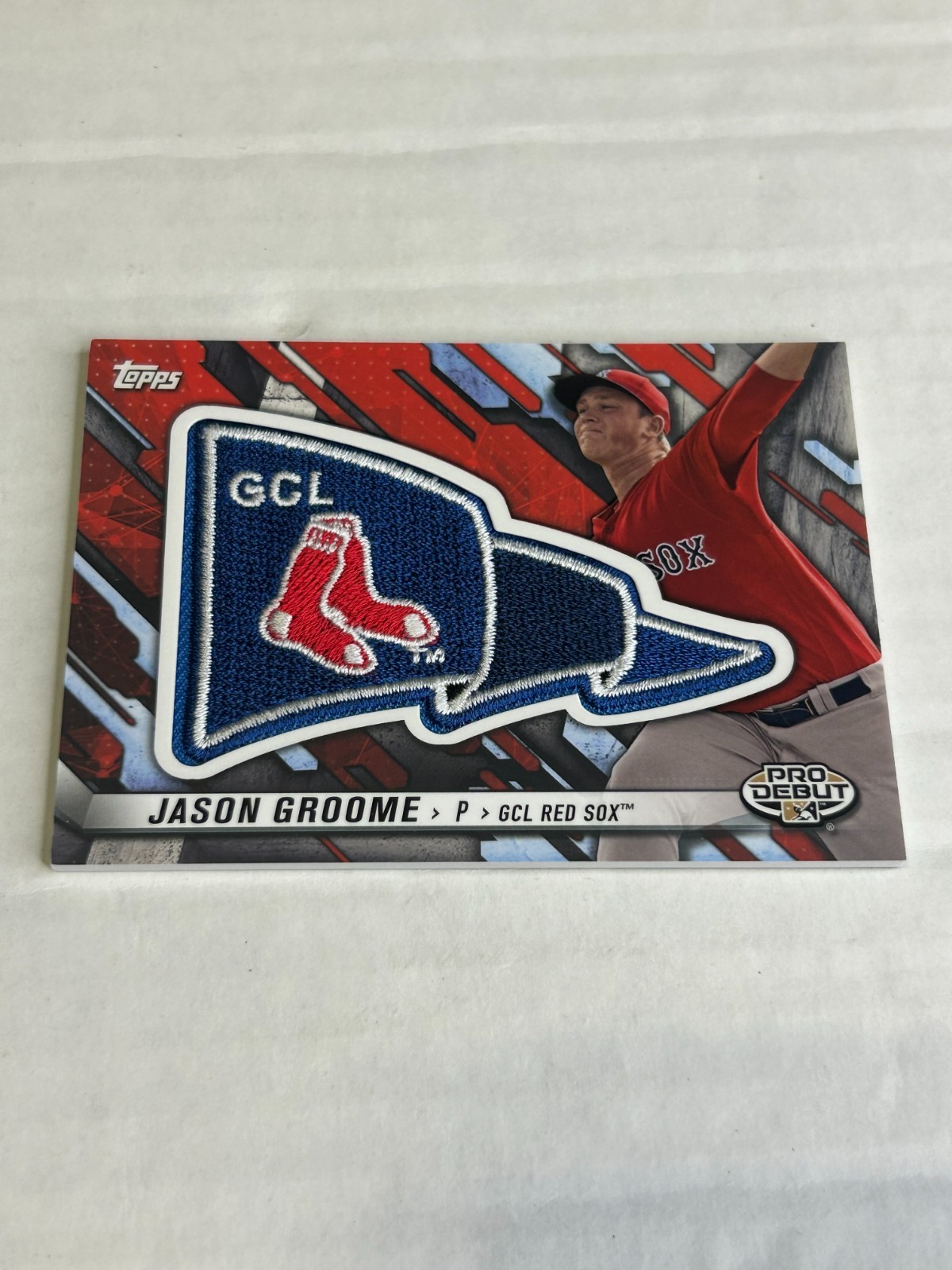 2017 Topps Pro Debut Jason Jay Groome 49/99 Pennant Patch Red Sox E5