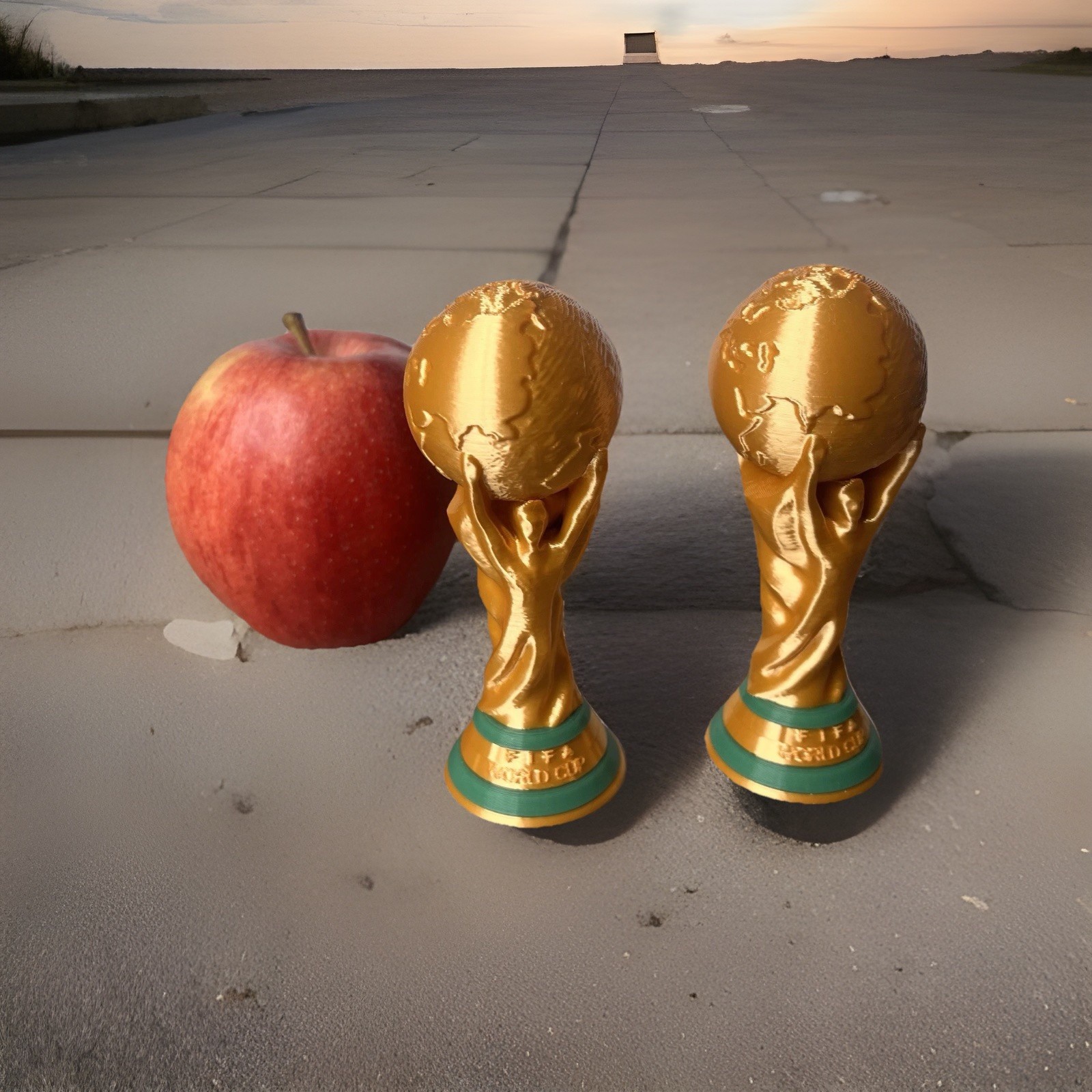 Two (2) FIFA World Cup Replica Trophies – 4 Inches Tall