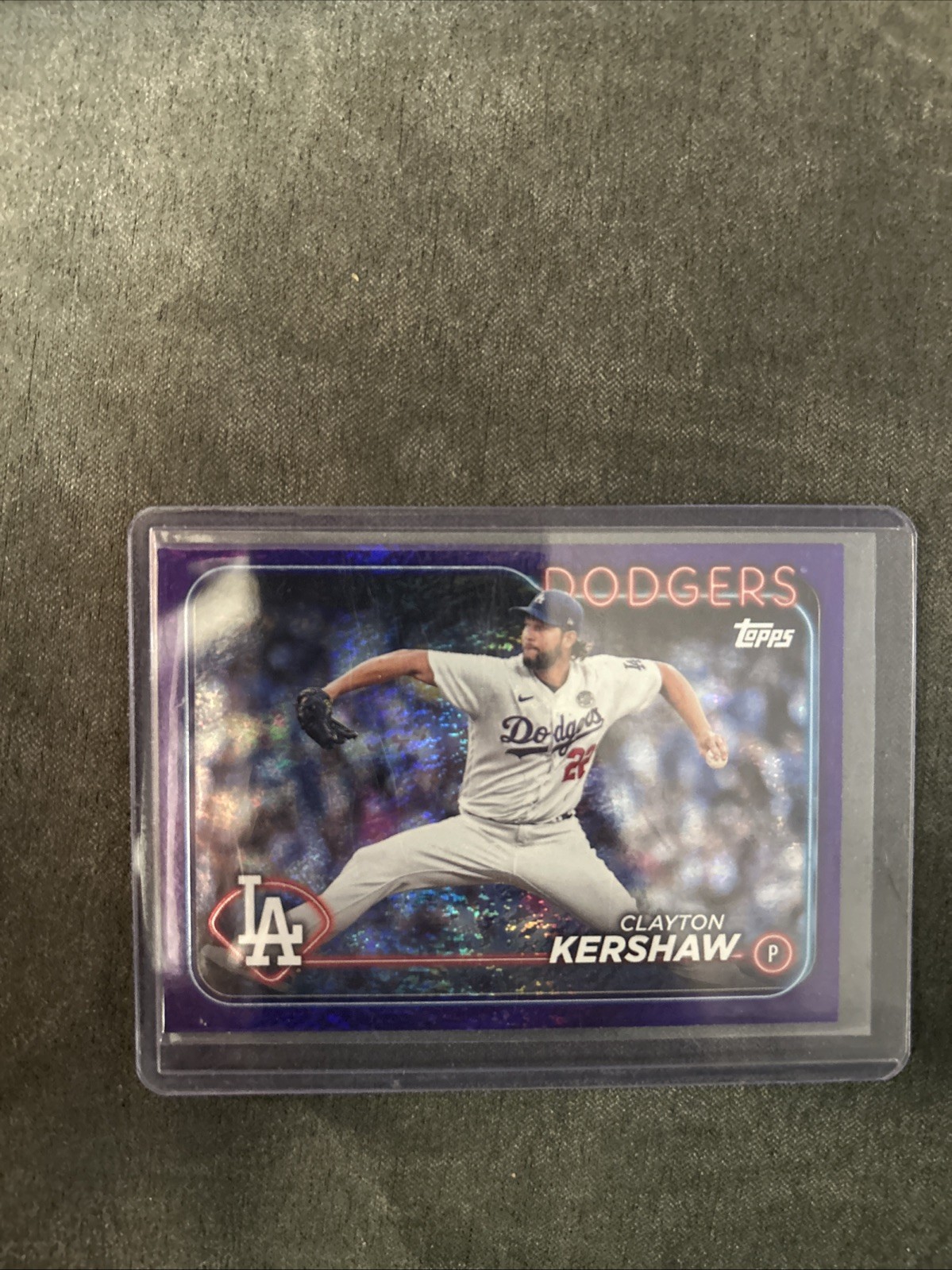 2024 Topps Series 2 Clayton Kershaw #351 Purple Foil /799 Dodgers HOF SP