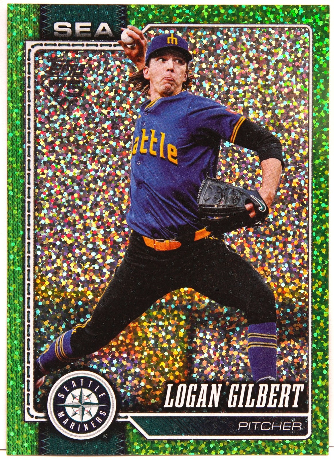 2026 Topps LOGAN GILBERT Lime Green Confetti – 1 in 75,250 Packs – 1 of 50 SSP