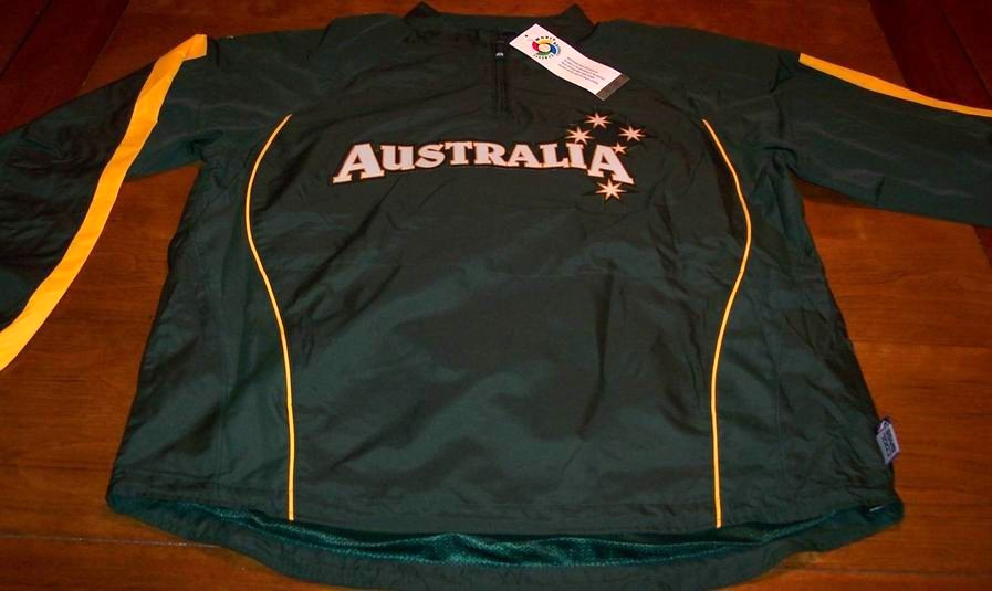 AUSTRALIA WORLD BASEBALL STITCHED JACKET MENS XL NEW w/ TAG
