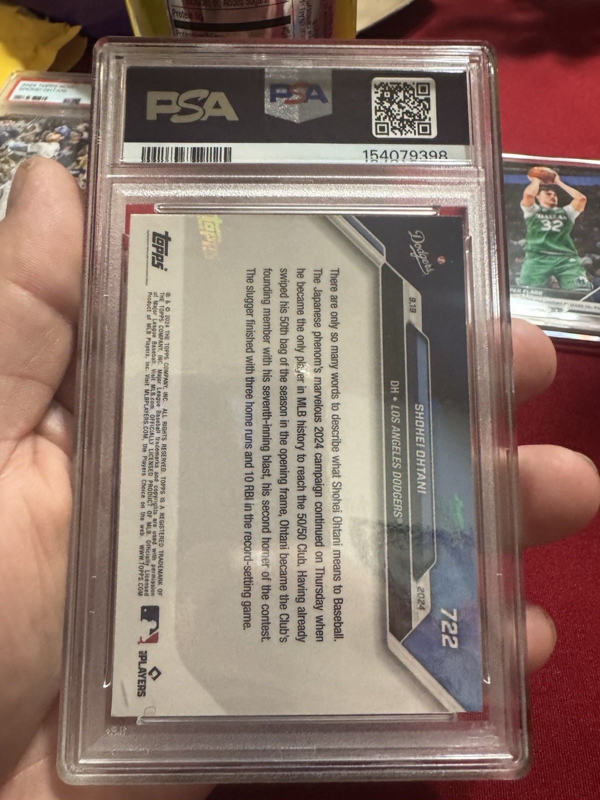 2024 Topps Now Shohei Ohtani #722 PSA 9 Base Los Angeles Dodgers /653737
