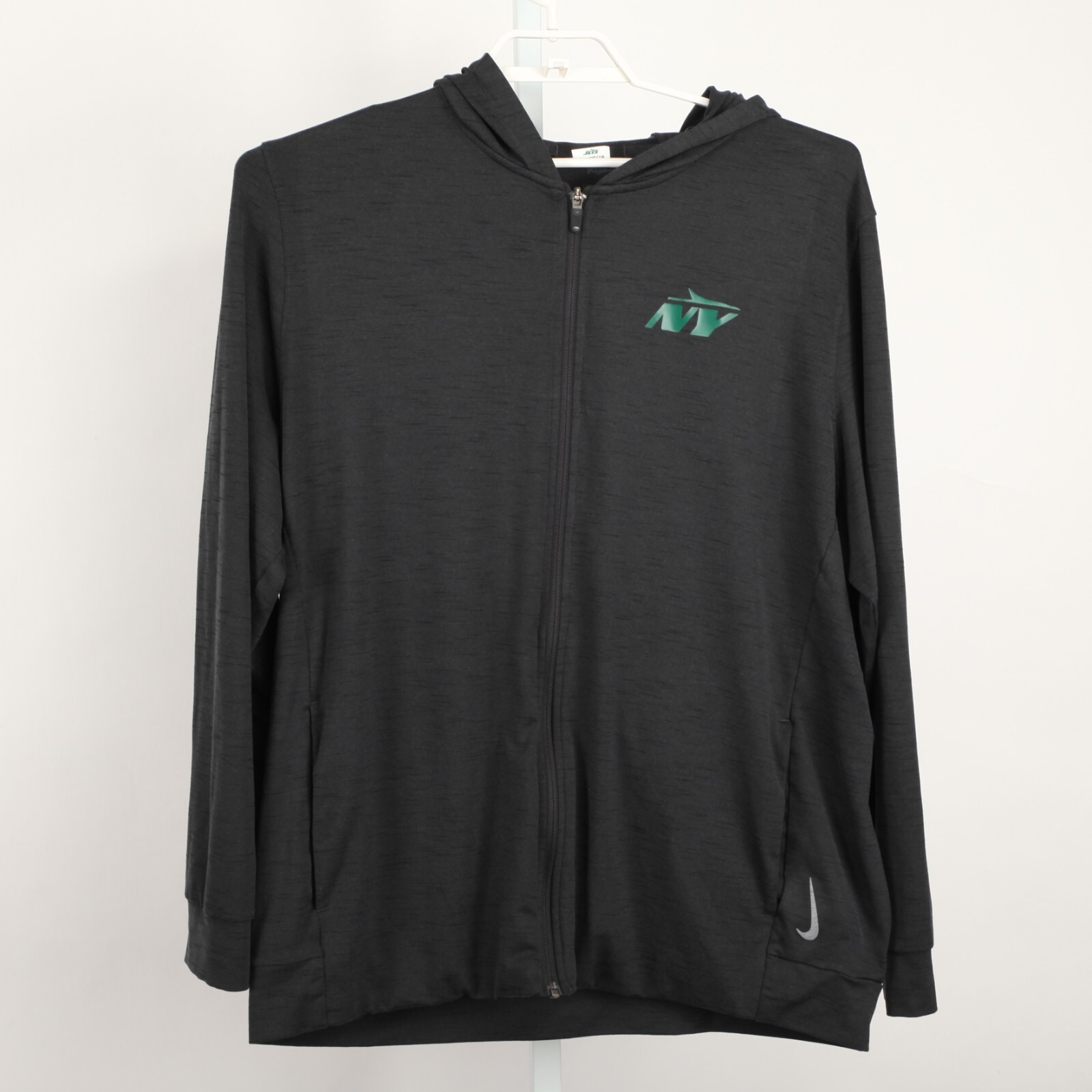 NY Jets Hoodie Mens Extra Large Nike Yoga DriFit Full Zip Coach Issued