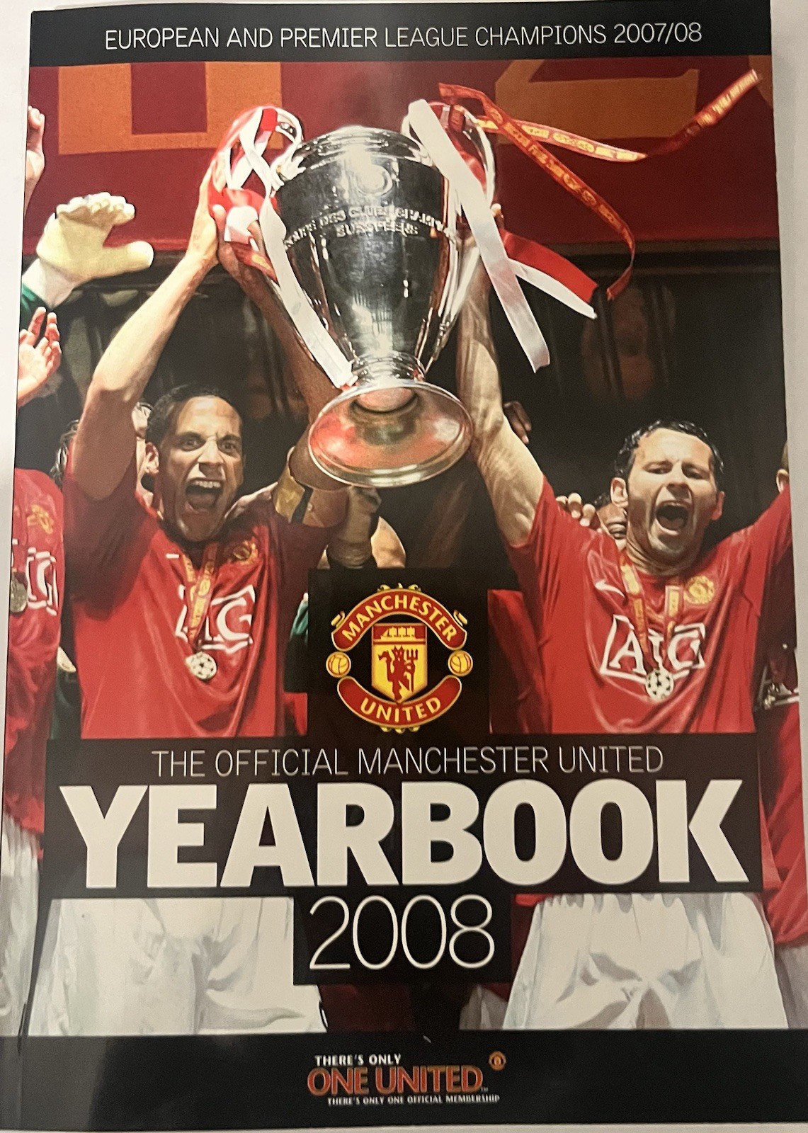 2008 Manchester United Official Members Champions Yearbook Softback Book