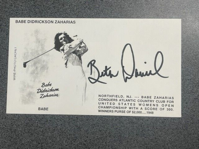Beth Daniel Signed Postal Cover LPGA Autographed – JSA Authentication
