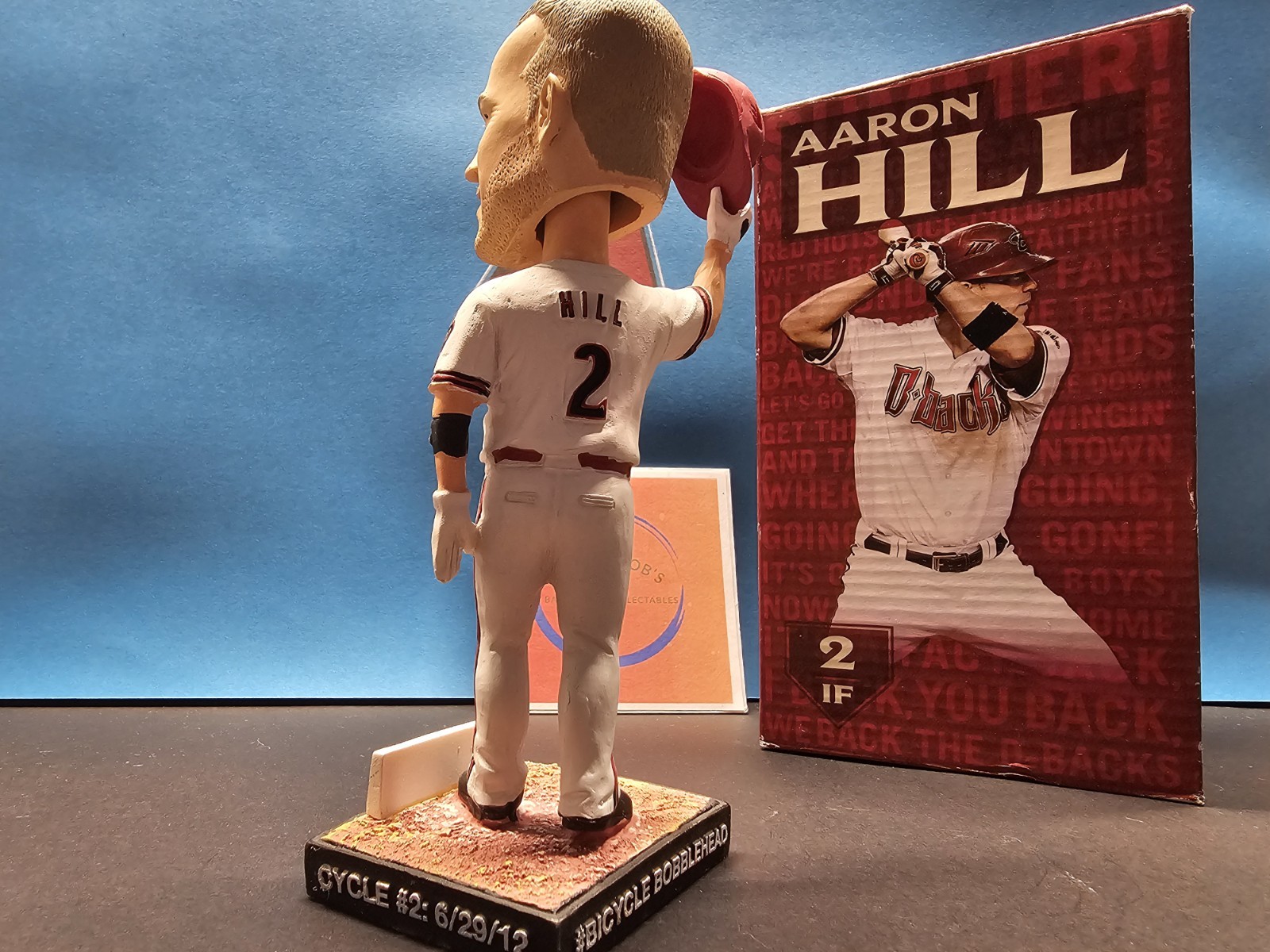 Aaron Hill Arizona Diamondbacks MLB 2013 SGA Bobblehead NIB BiCycle