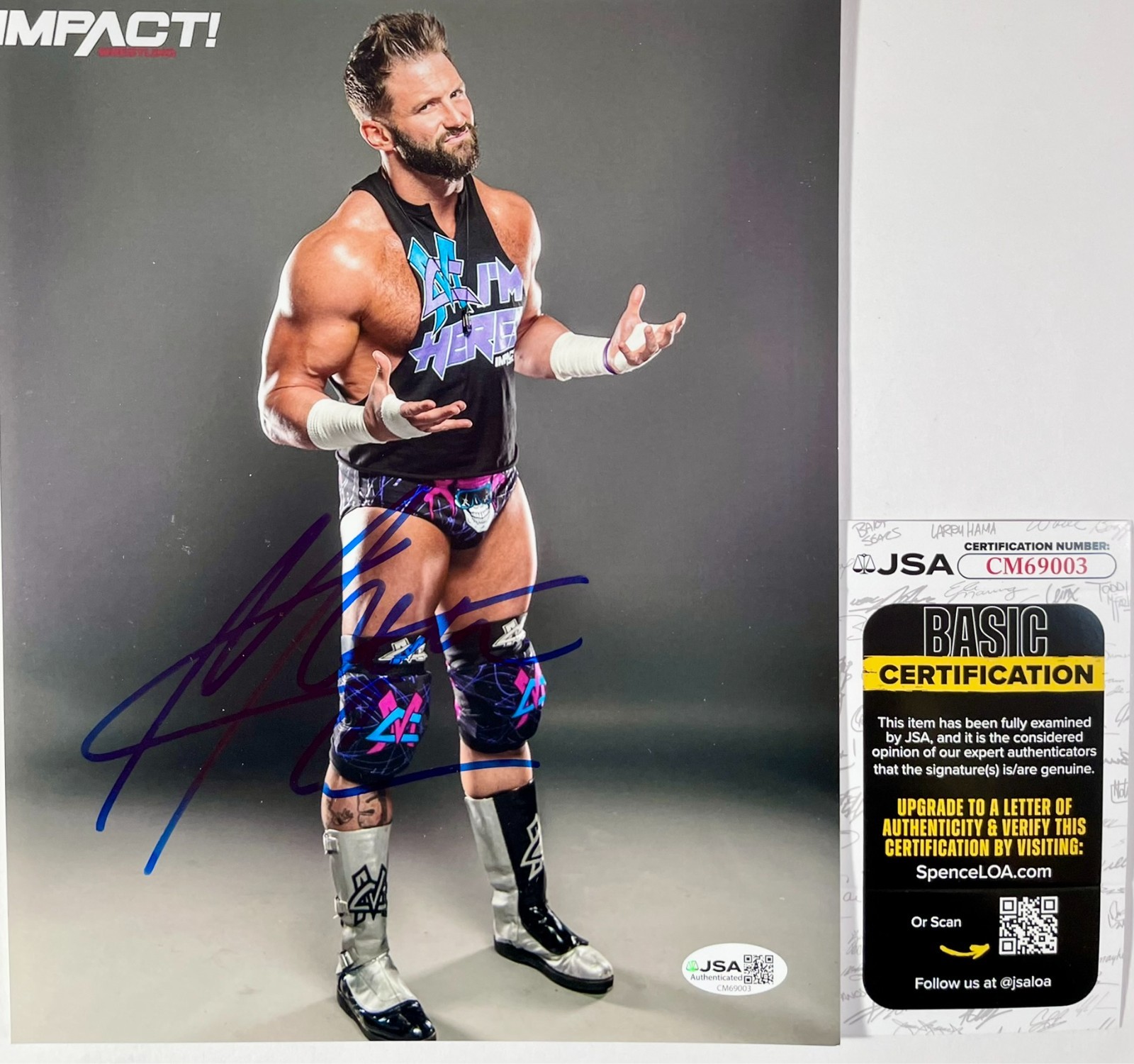 Matt Cardona Signed TNA IMPACT Wrestling 8×10 Photo Authentic Autograph JSA COA
