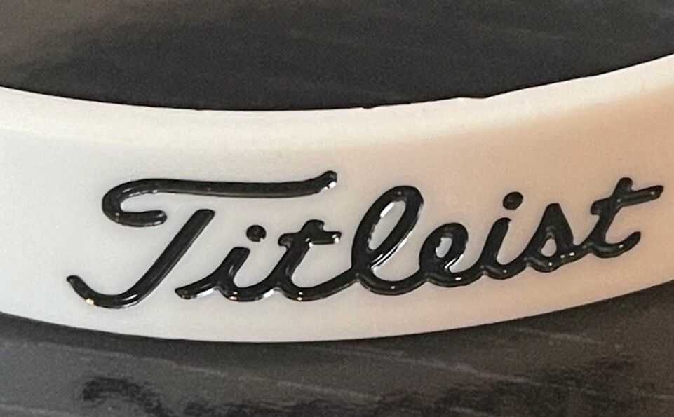 Titleist #1 rubber wristband bracelet – White/black/red Pro V1 Golf – Adult Size