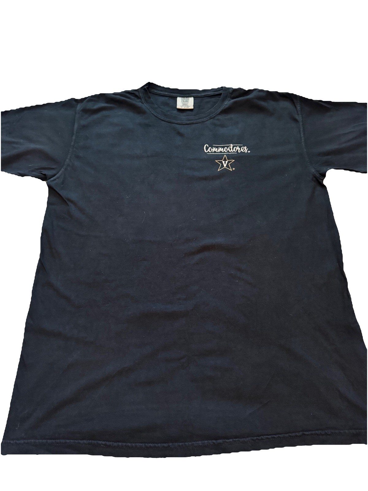 Vanderbilt Commodores Black Men’s Short Sleeve T-Shirt Size L Comfort Colors