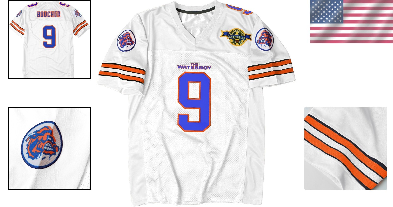 Lightweight Vintage 90s Football Jersey – Celebrate Bobby Boucher’s Legacy