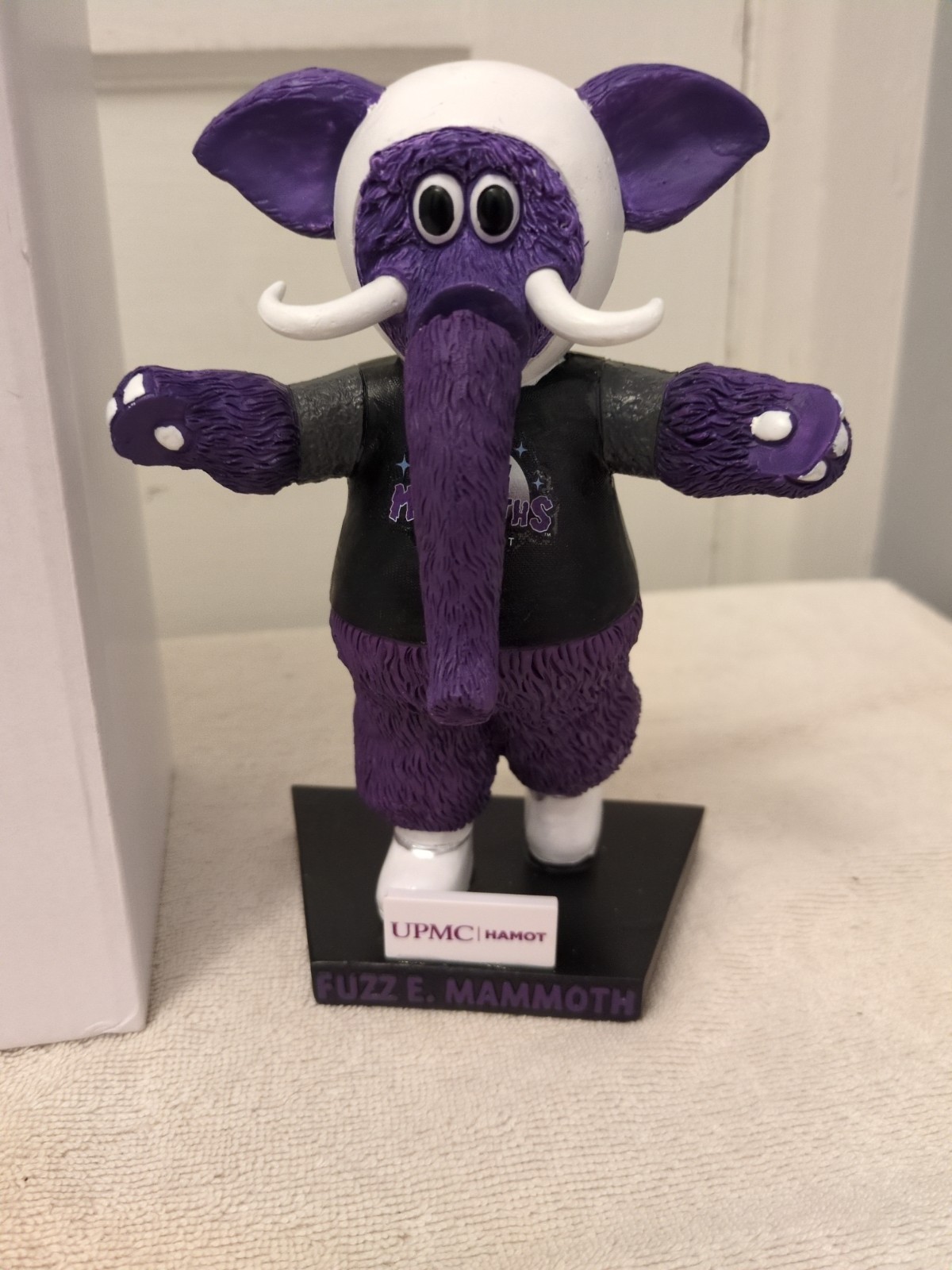Erie Seawolves SGA MOON MAMMOTHS FUZZ E MAMMOTH Bobblehead NIB MASCOT