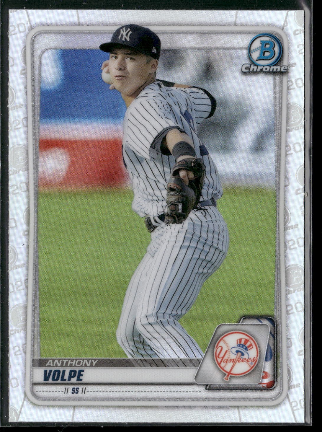 Anthony Volpe – 2020 Bowman Draft Chrome Refractor #BD-178 – New York Yankees