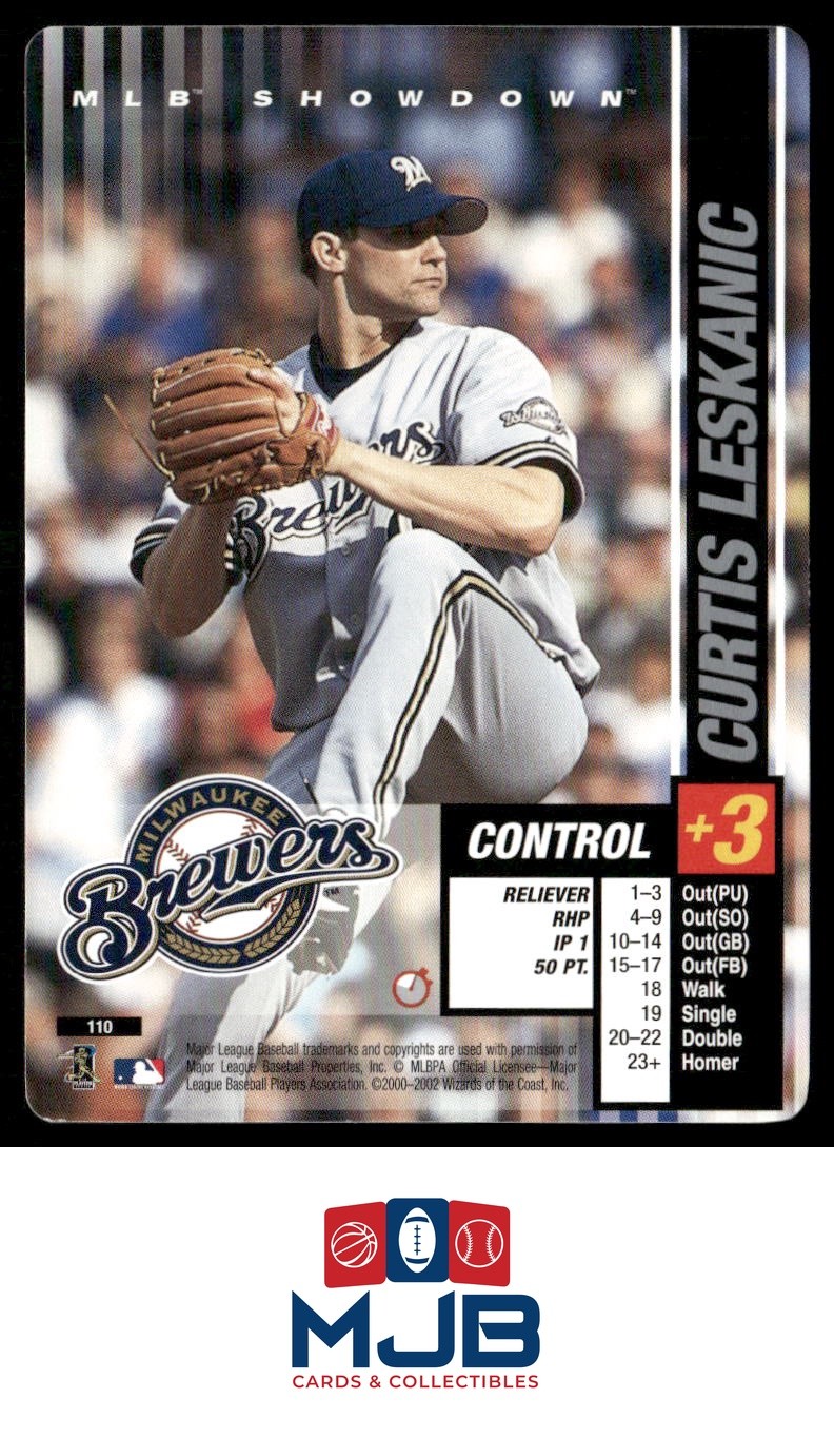 2002 MLB Showdown Trading Deadline Curtis Leskanic #110 Milwaukee Brewers