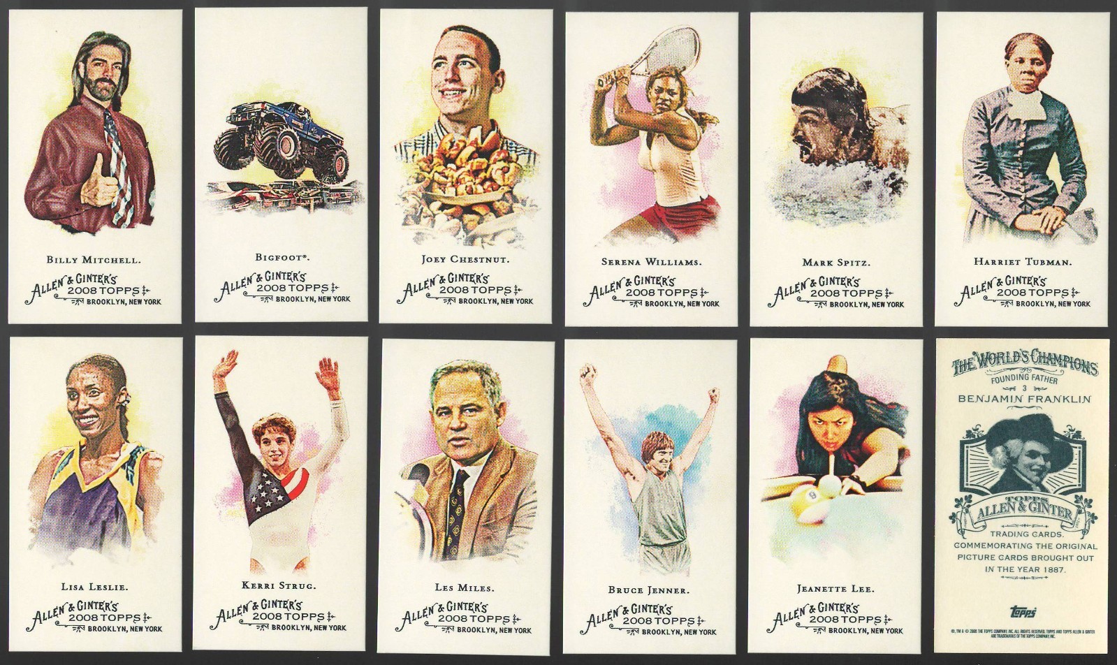 2008 Topps Allen and Ginter MINI A&G BACK Non-Baseball Single Cards #1-350 08