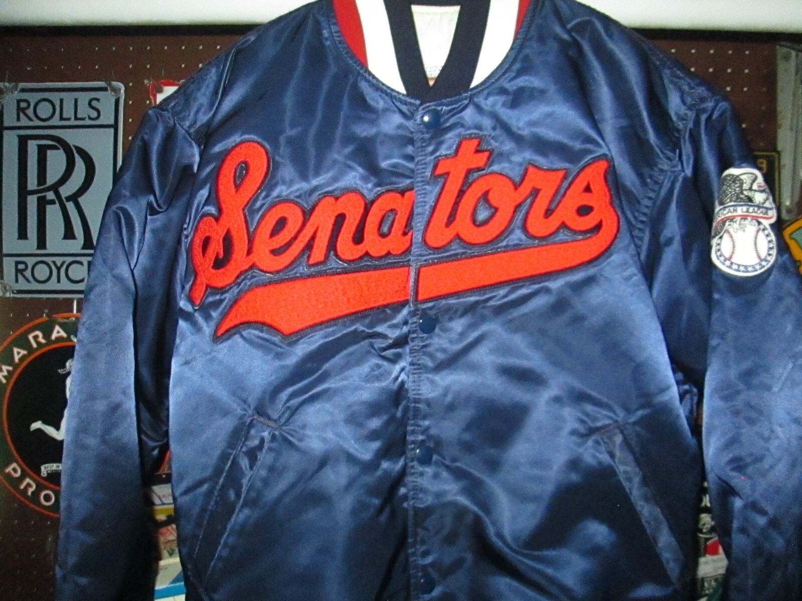 WASHINGTON SENATORS Vtg 80s 90s Cooperstown Collection Starter jacket coat L USA