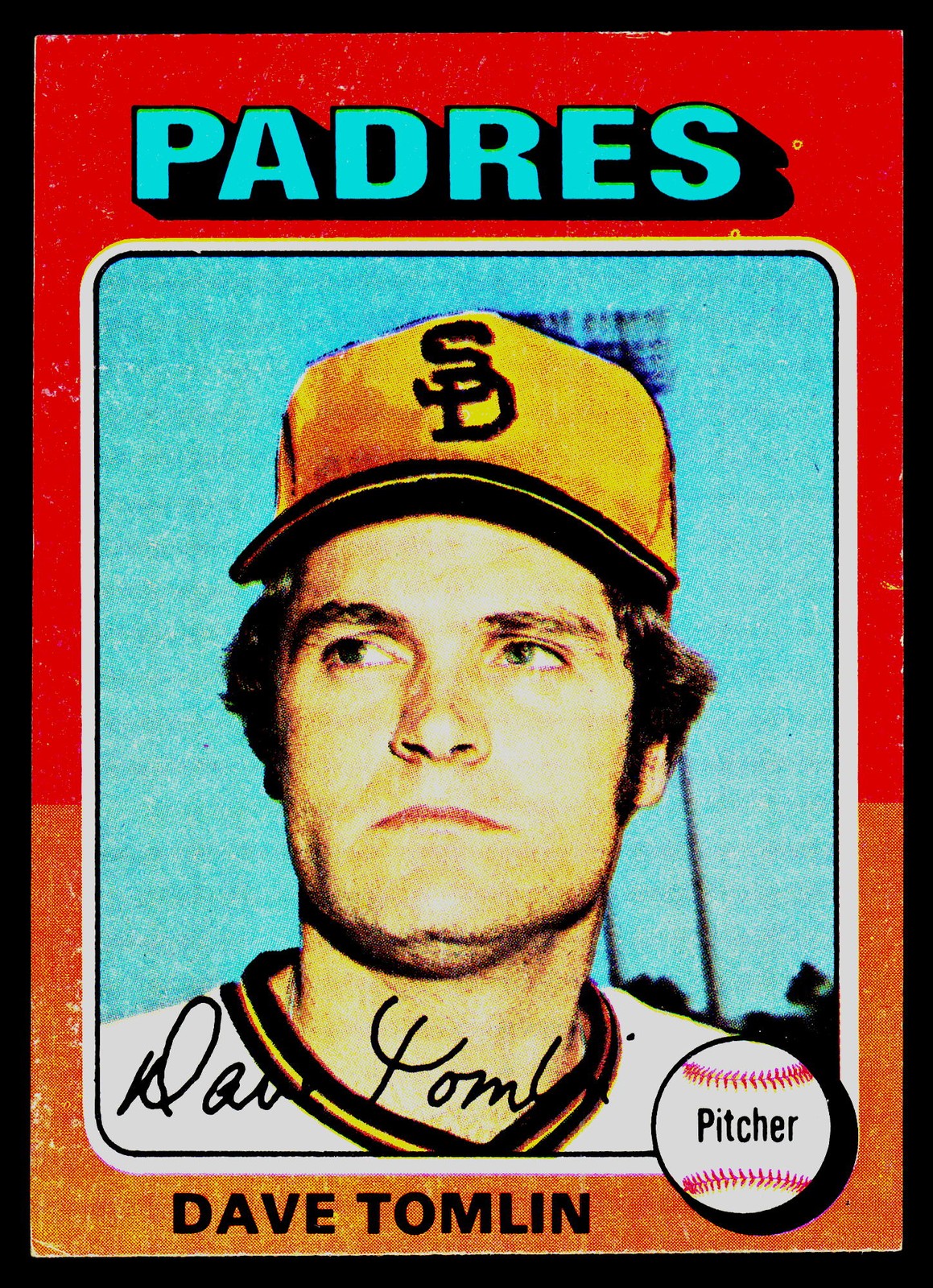 1975 Topps Mini #578 Dave Tomlin – ExMt