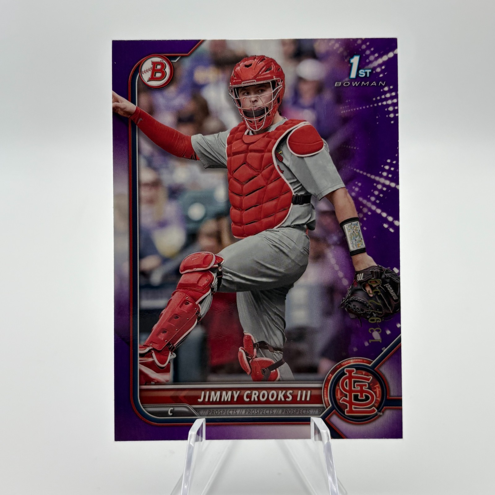 2022 Bowman Jimmy Crooks III #BD-178 Purple /250 Paper