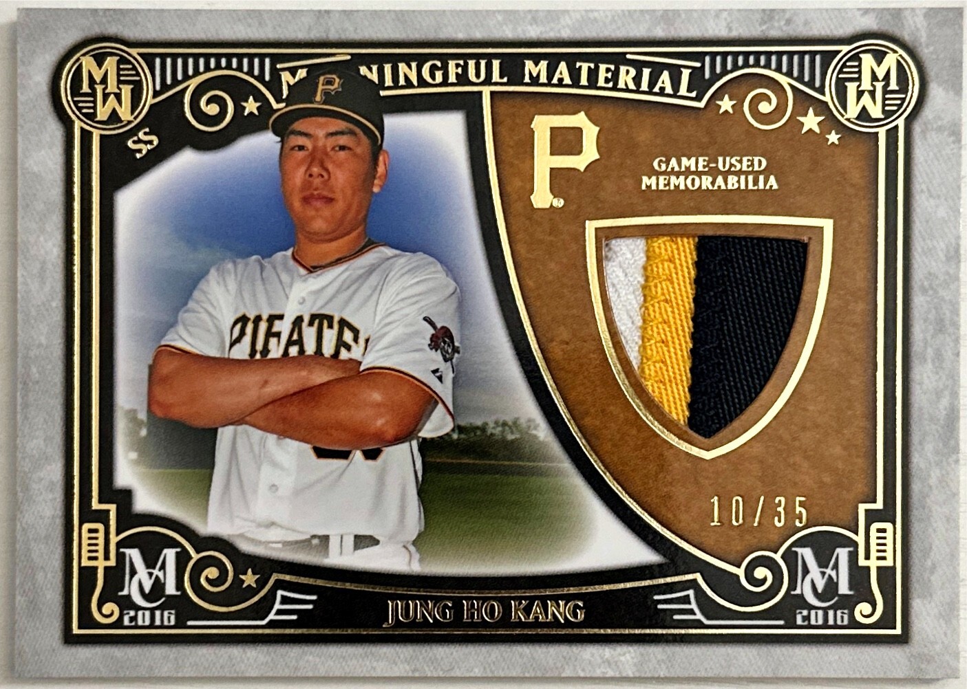 2016 Museum Collection Meaningful Material Prime Relic Gold /35 Jung-Ho Kang