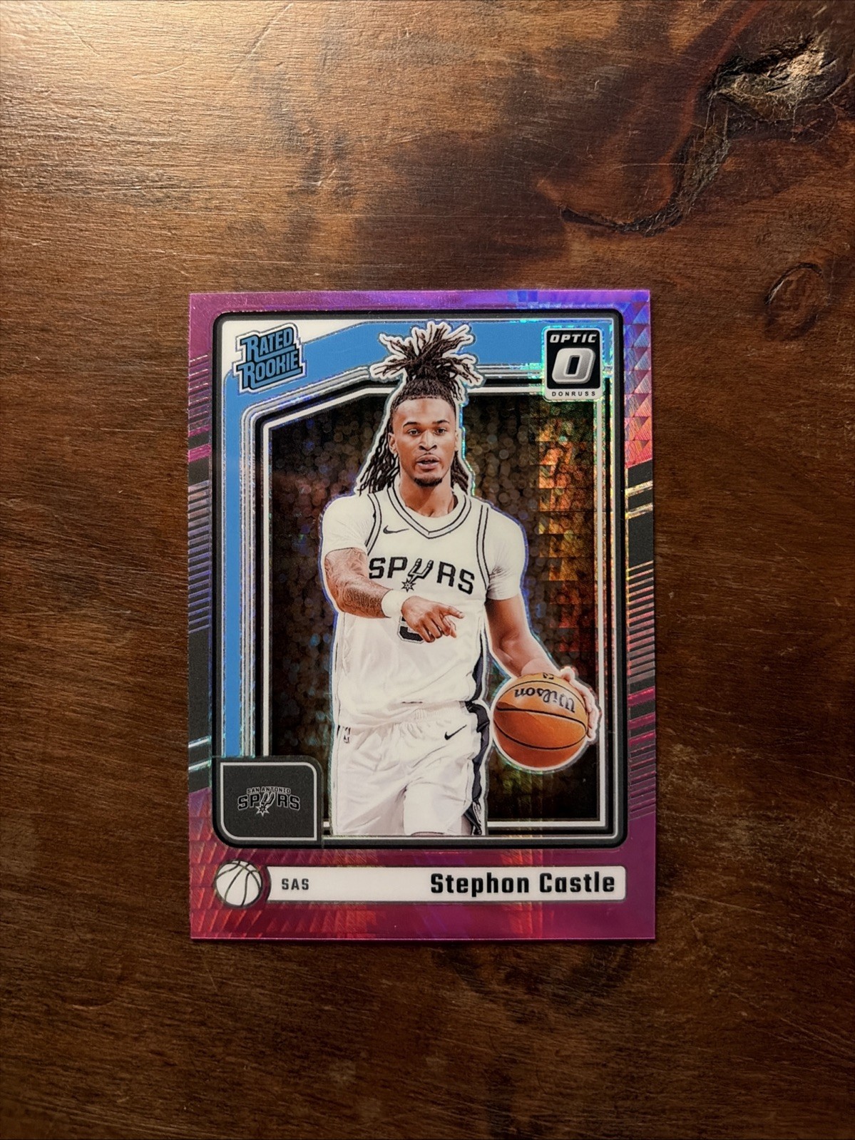2024-25 Panini Donruss Optic -Stephon Castle #254 Pink Hyper Prizm (RC)