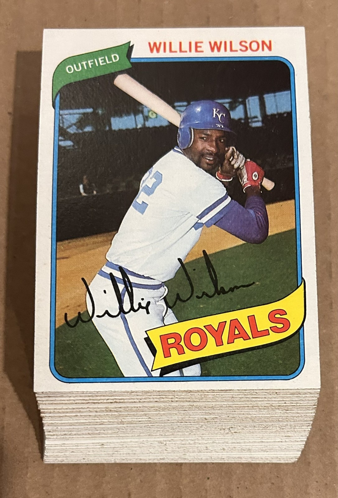 Lot of (48) 1980 Topps #157 WILLIE WILSON Baseball Royals (NM-MT)