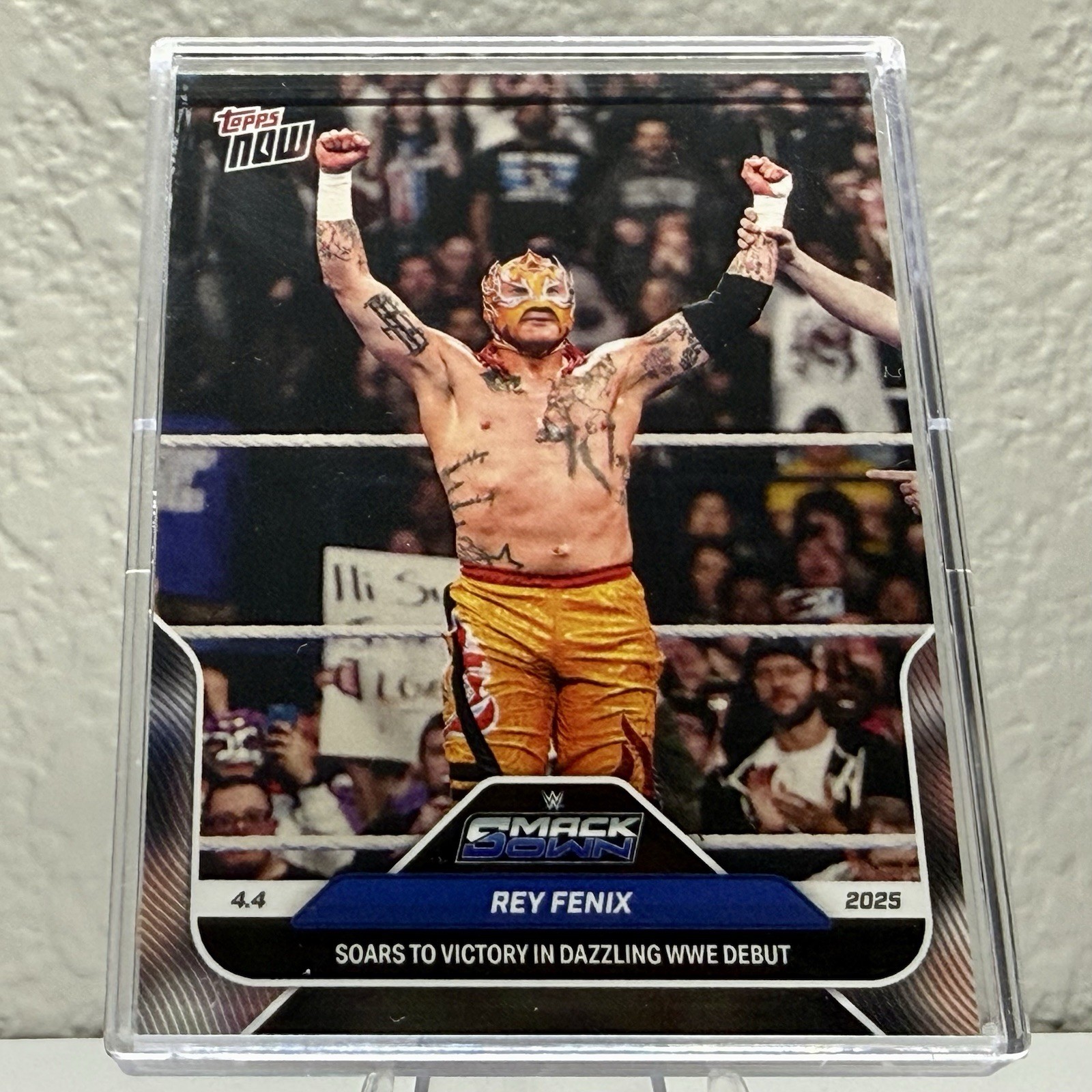 2025 Topps Now WWE Rey Fenix #35 Soars to Victory Debut