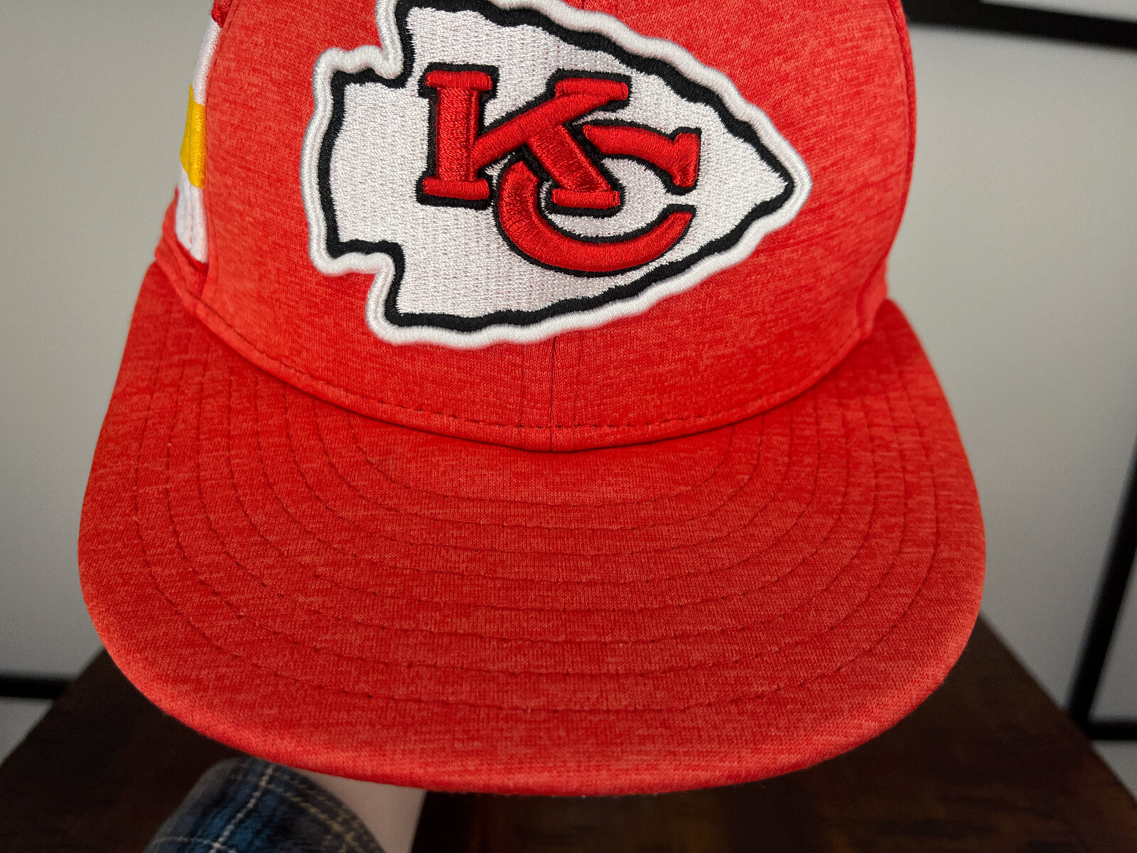 Kansas City Chiefs Hat Cap Fitted Adult 7 Red Polyester AFC West New Era 59Fifty