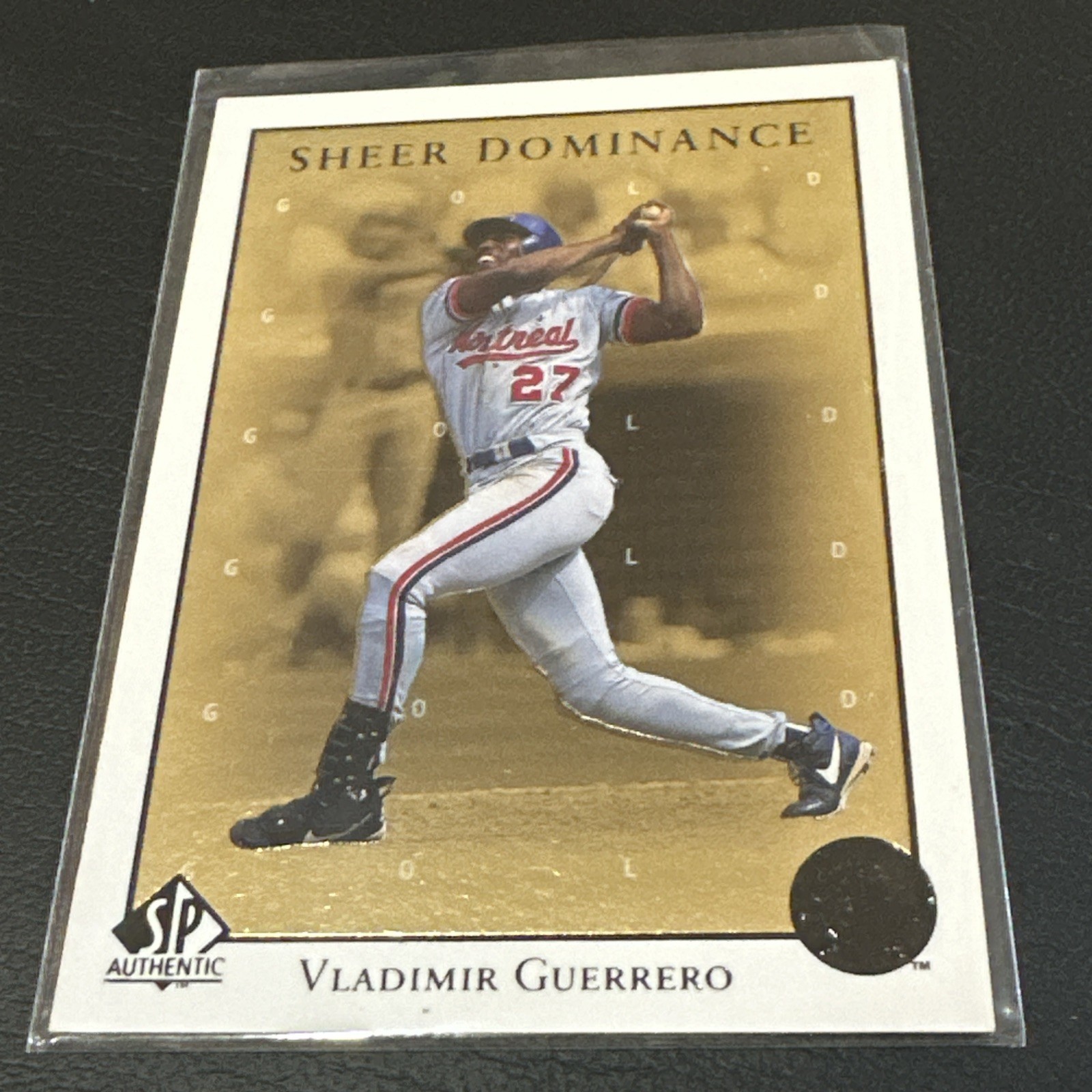 1998 SP Authentic Sheer Dominance Gold serial# 1359/2000 Vladimir Guerrero #SD16
