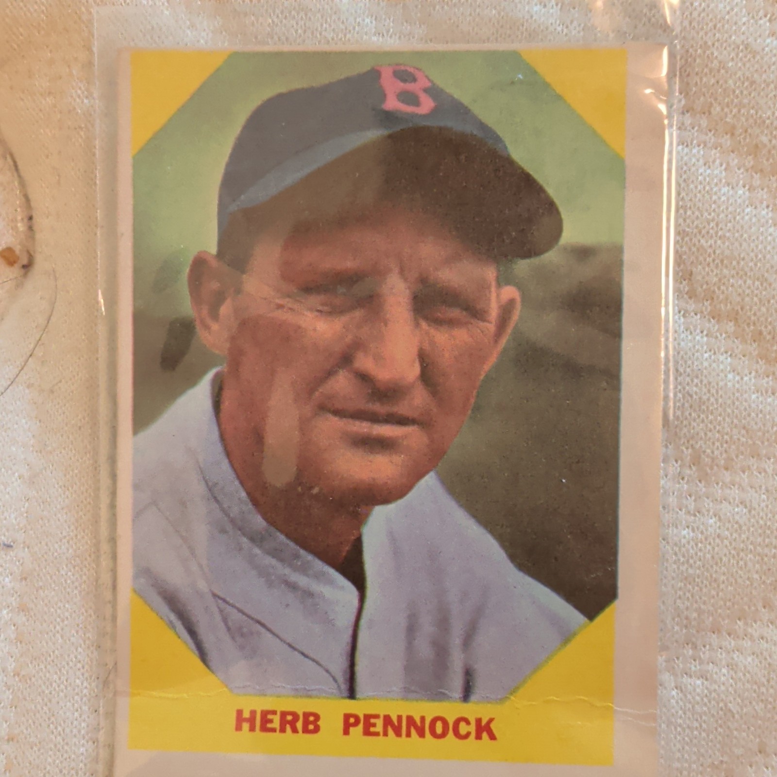 Fleer 1960 Baseball Greats Herb Pennock #35 Boston Red Sox MLB Card