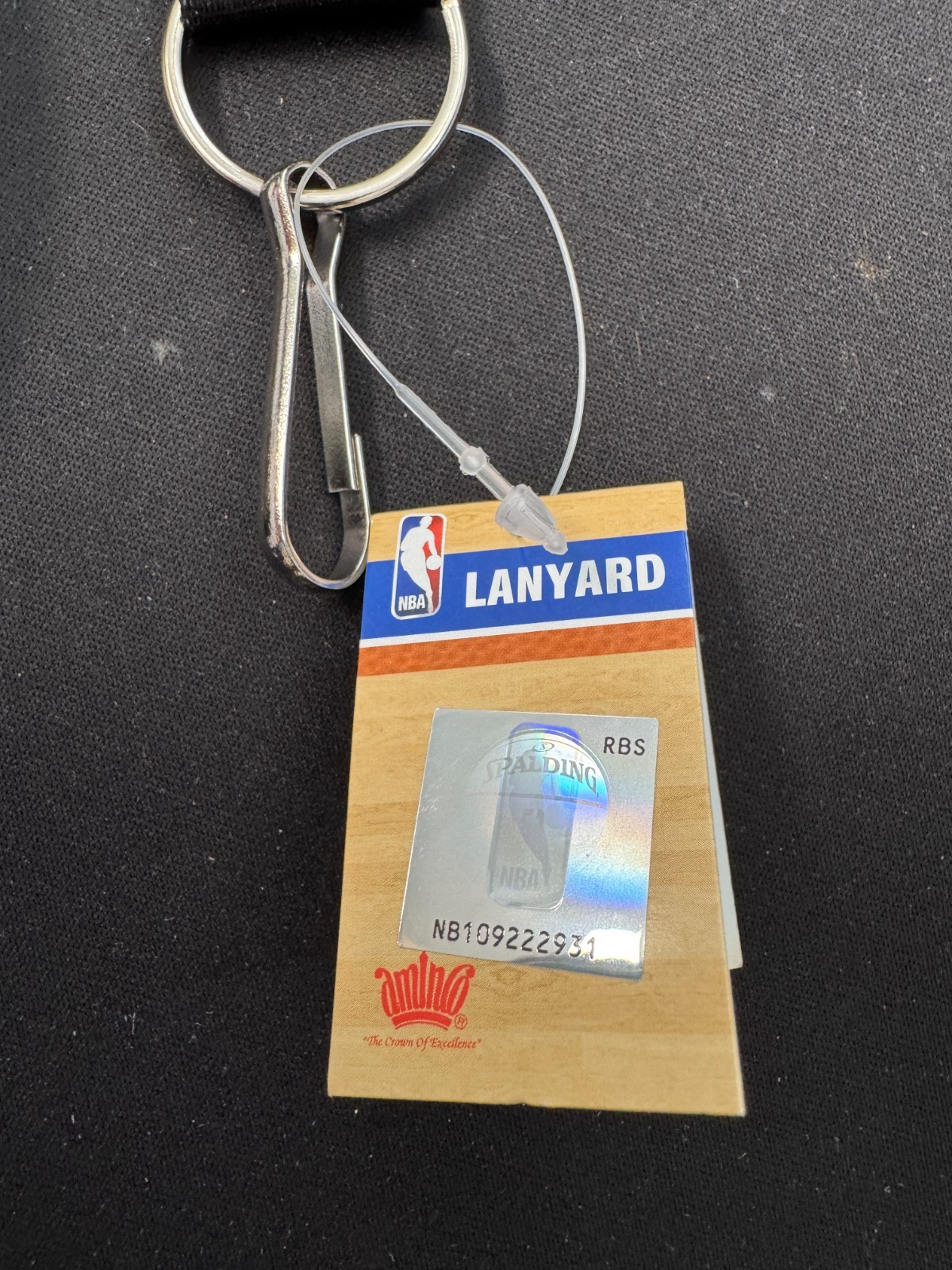 San Antonio Spurs Logo NBA Lanyard w Detachable Key Chain Reversible Black/Gray