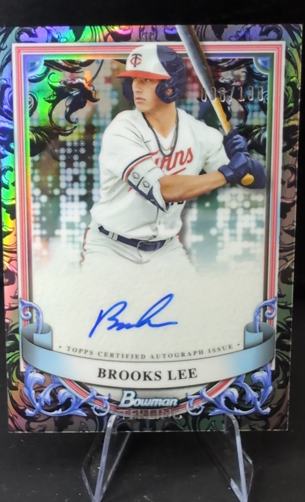 2024 Bowman Sterling – Prospect Autographs Brooks Lee #PA-BL Sterling Silver…