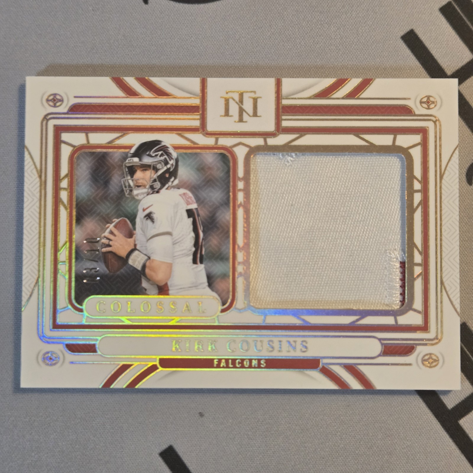 2024 National Treasures Kirk Cousins Collosal Patch /10 #CM-KCS Falcons
