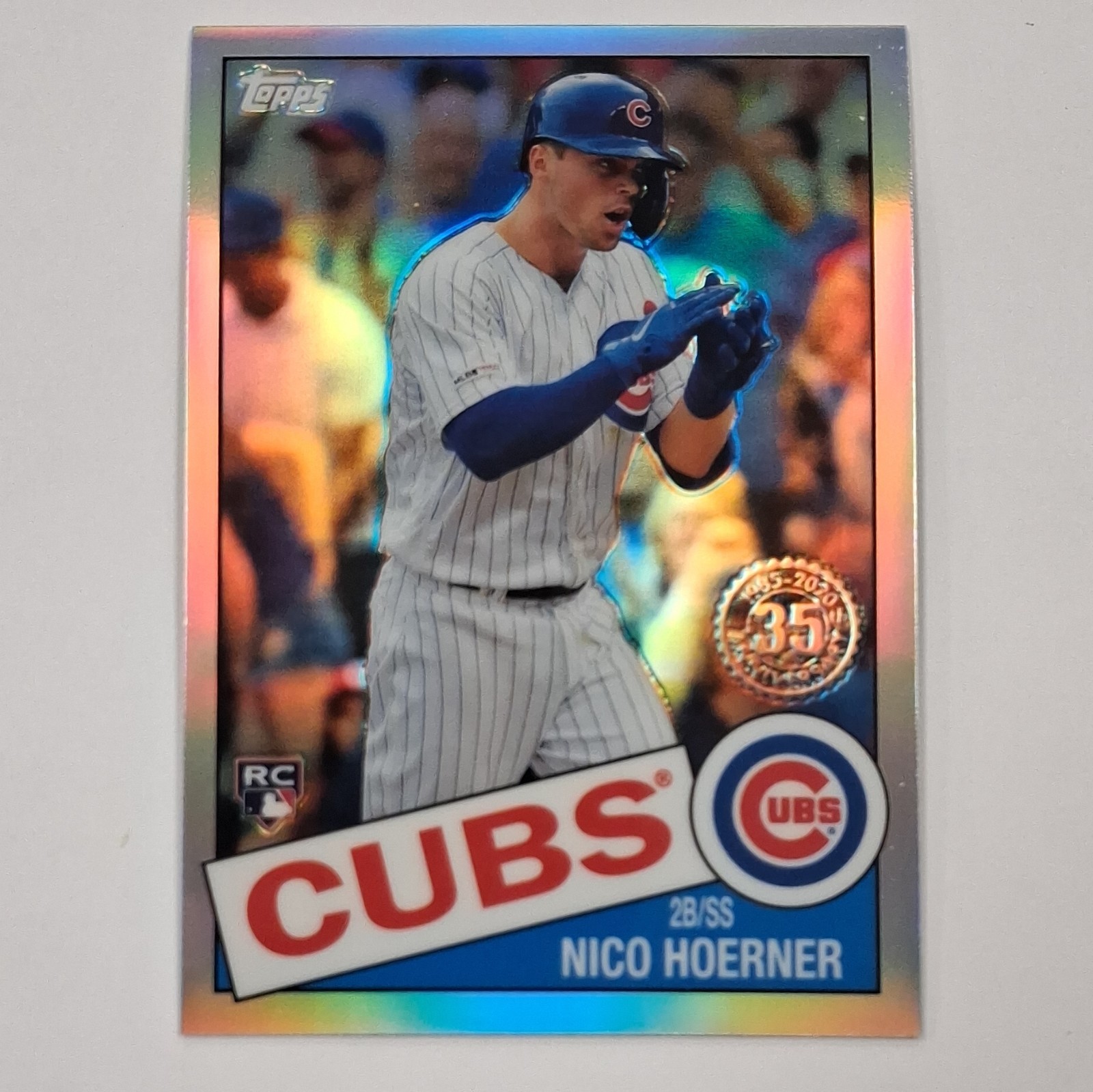 💥 Topps 2020 Topps Chrome 1985 Topps Nico Hoerner RC Refractor #85TC-12 Cubs 💥