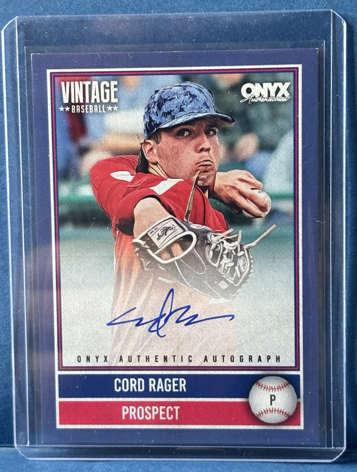 Onyx Authenticated 2026 Vintage Baseball Cord Rager Sooners VA-CORA Auto /100