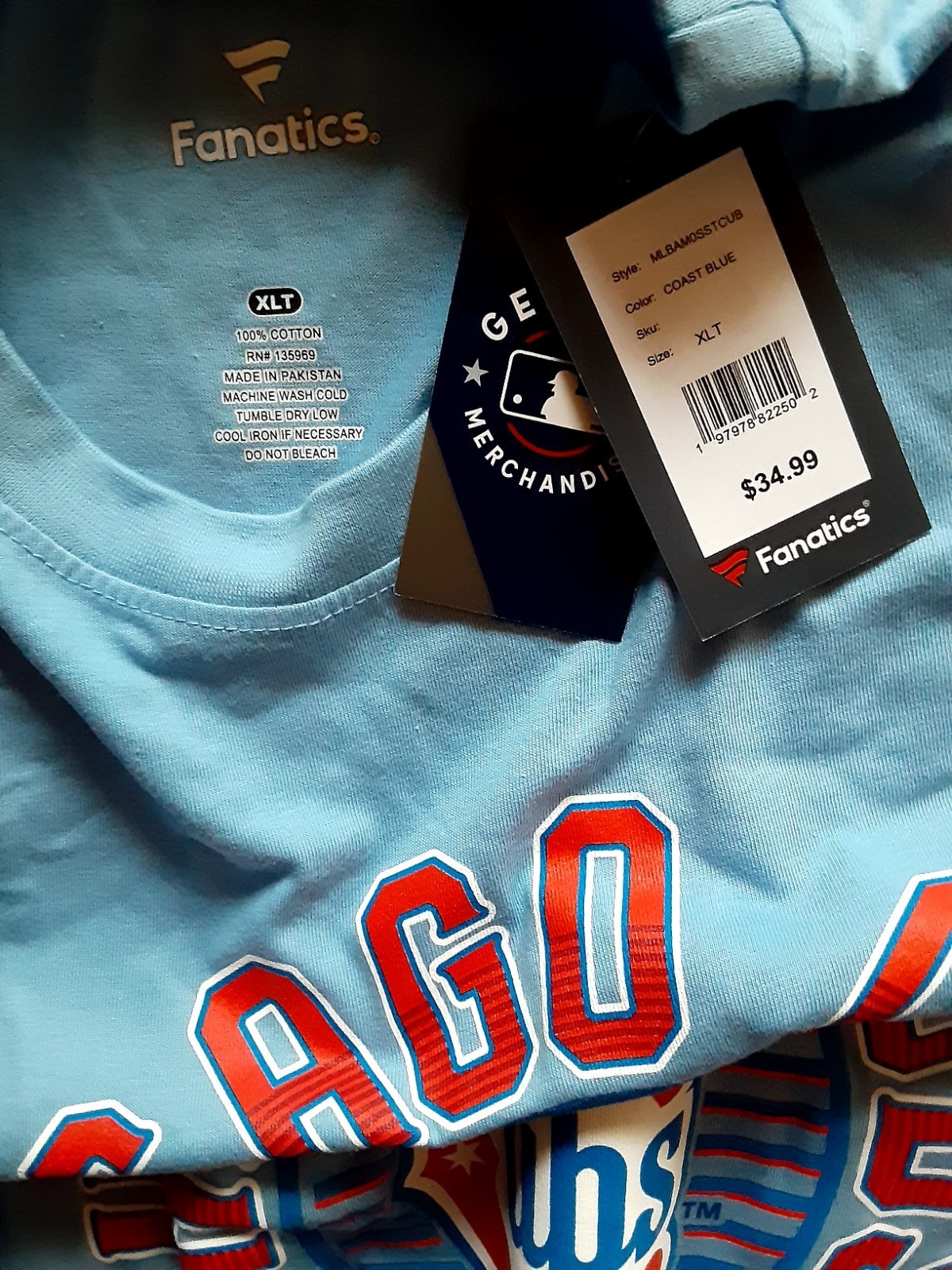 Chicago Cubs Men’s Fanatics BigTall Shirt XLT,2X2XLT,3X,3XT4X,4XLT,5X,5XLT or 6X