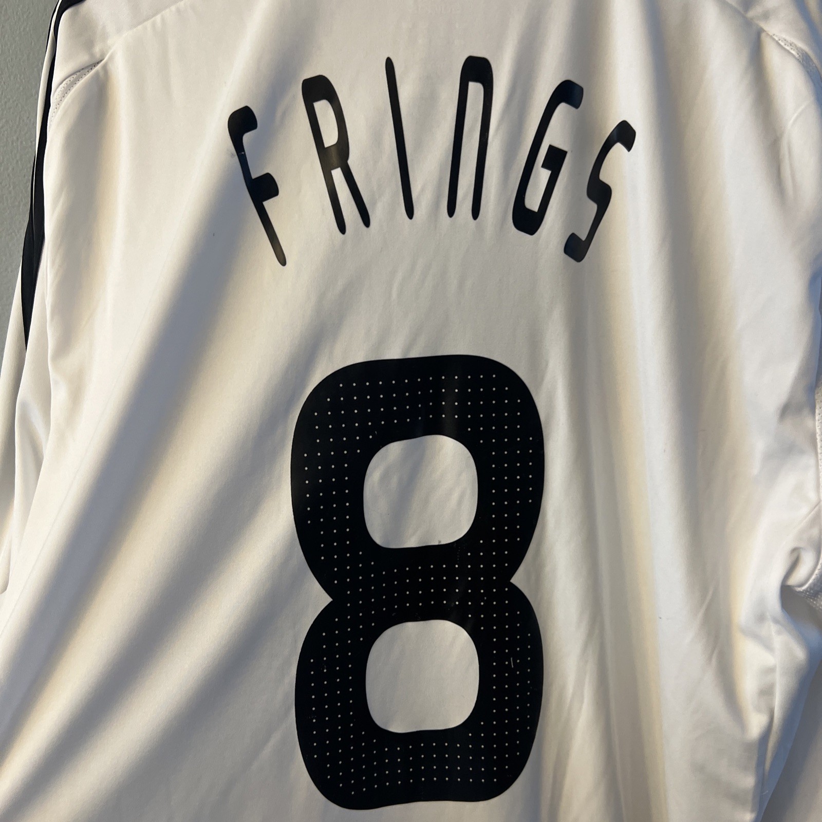 Adidas DFB Germany Frings #8 2008 Soccer Football Jersey Mens XL ClimaCool White