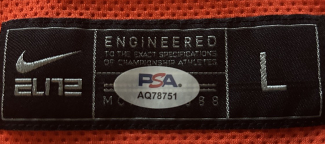 KEATON WAGLER PSA/DNA SIGNED AUTOGRAPHED NIKE ILLINOIS FIGHTING ILLINI JERSEY