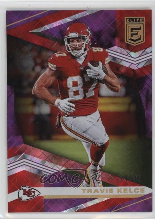 2020 Panini Donruss Elite Purple 14/99 Travis Kelce #3 1pd2
