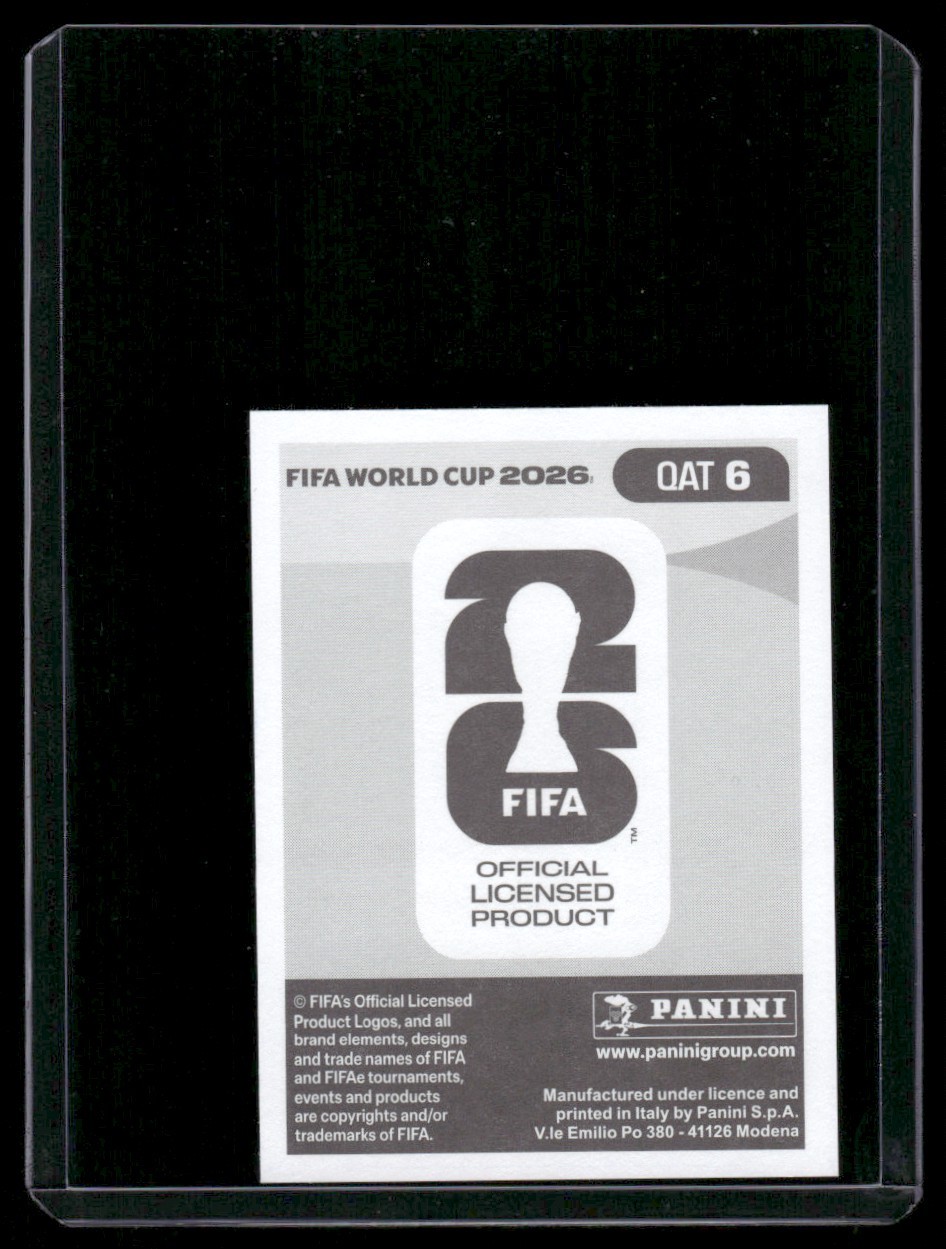Boualem Khoukhi 2026 Panini FIFA World Cup Sticker #QAT 6