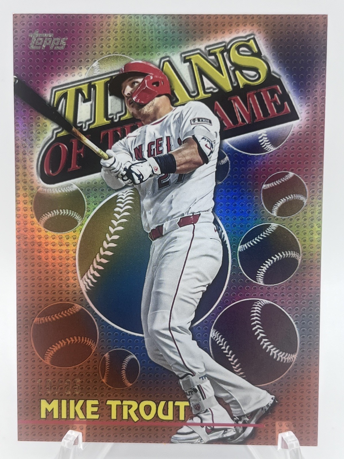2026 Topps Series 1 – Titans of the Game Mike Trout #TOG-2 Orange Foil /25