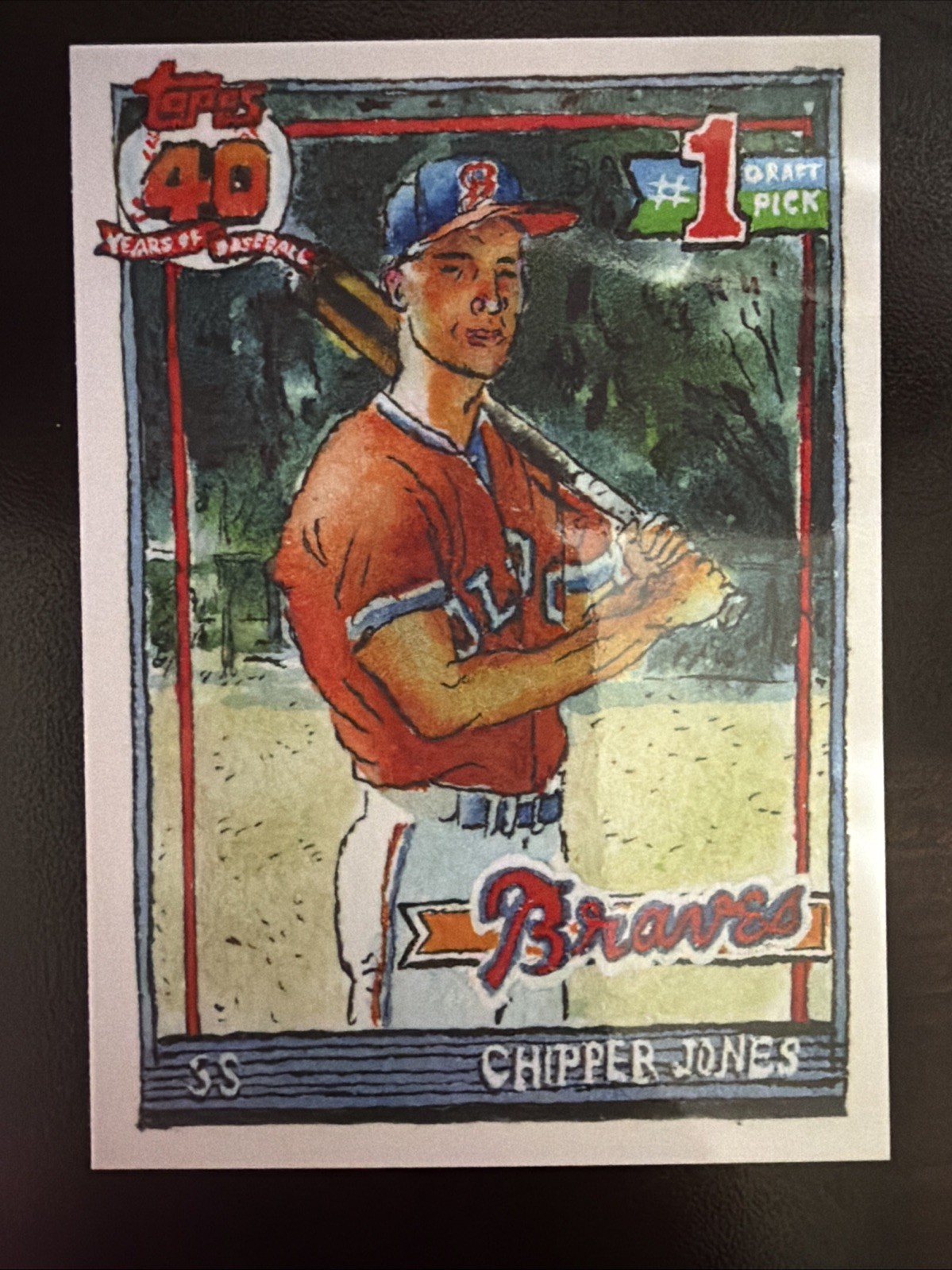 Chipper Jones 1991 – 2025 Topps Shoebox Treasures Baseball #78 Atlanta Braves
