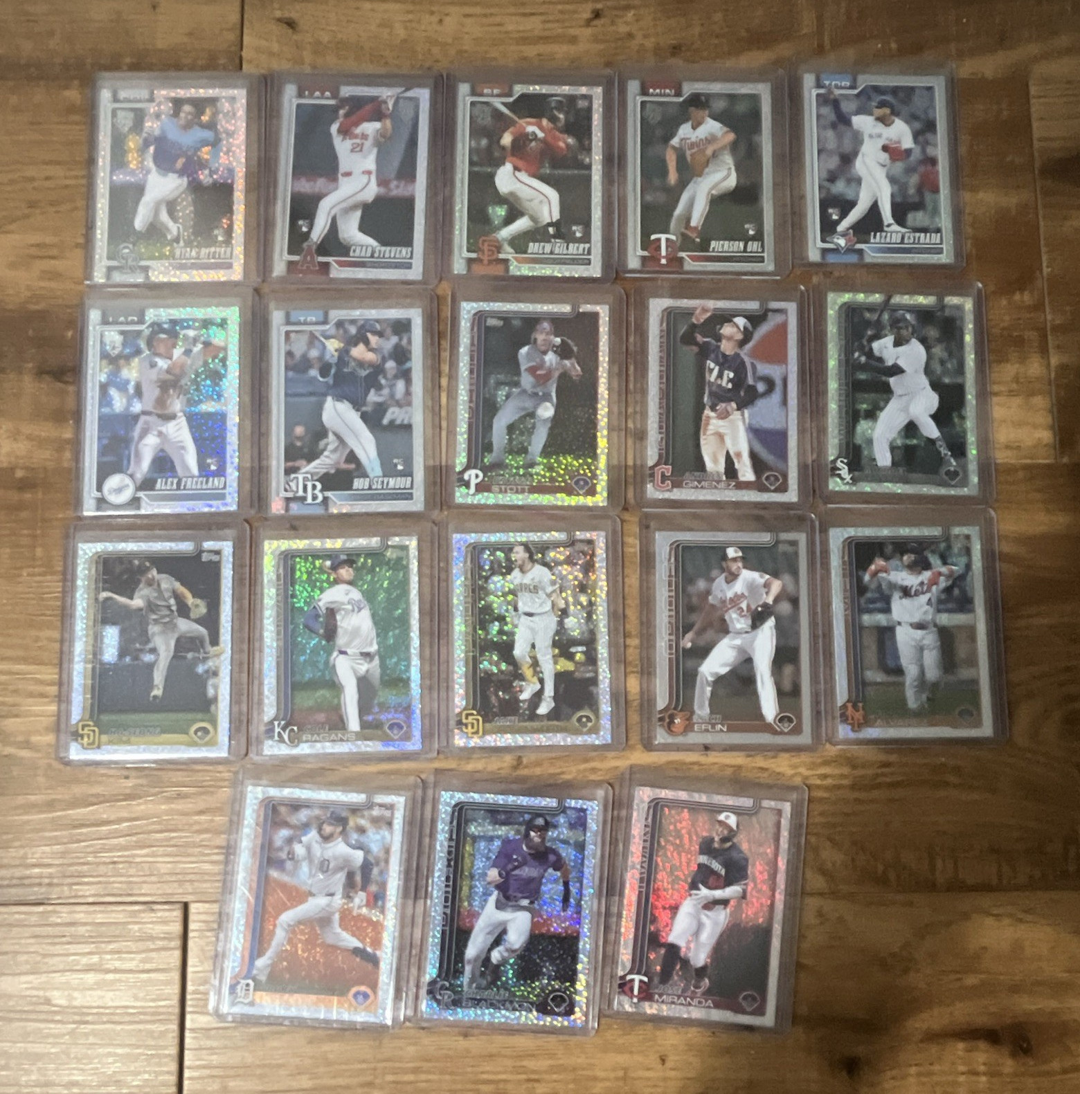 Topps sand glitter 2025 MLB 18-Card Rookie mix Lot