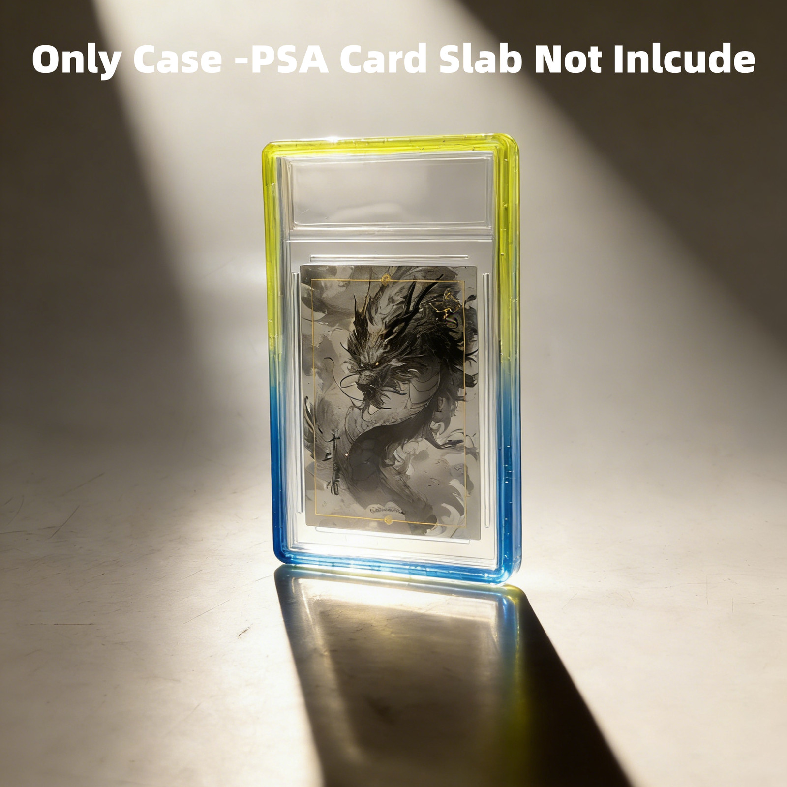 1/2/5pc Gradient Bumper Guard Case for 35PT PSA Graded Card Slab W/ Back Panel