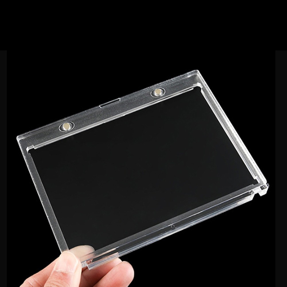 175pt Magnetic Vertical Double Booklet Card Holder One Touch Acrylic Card Case
