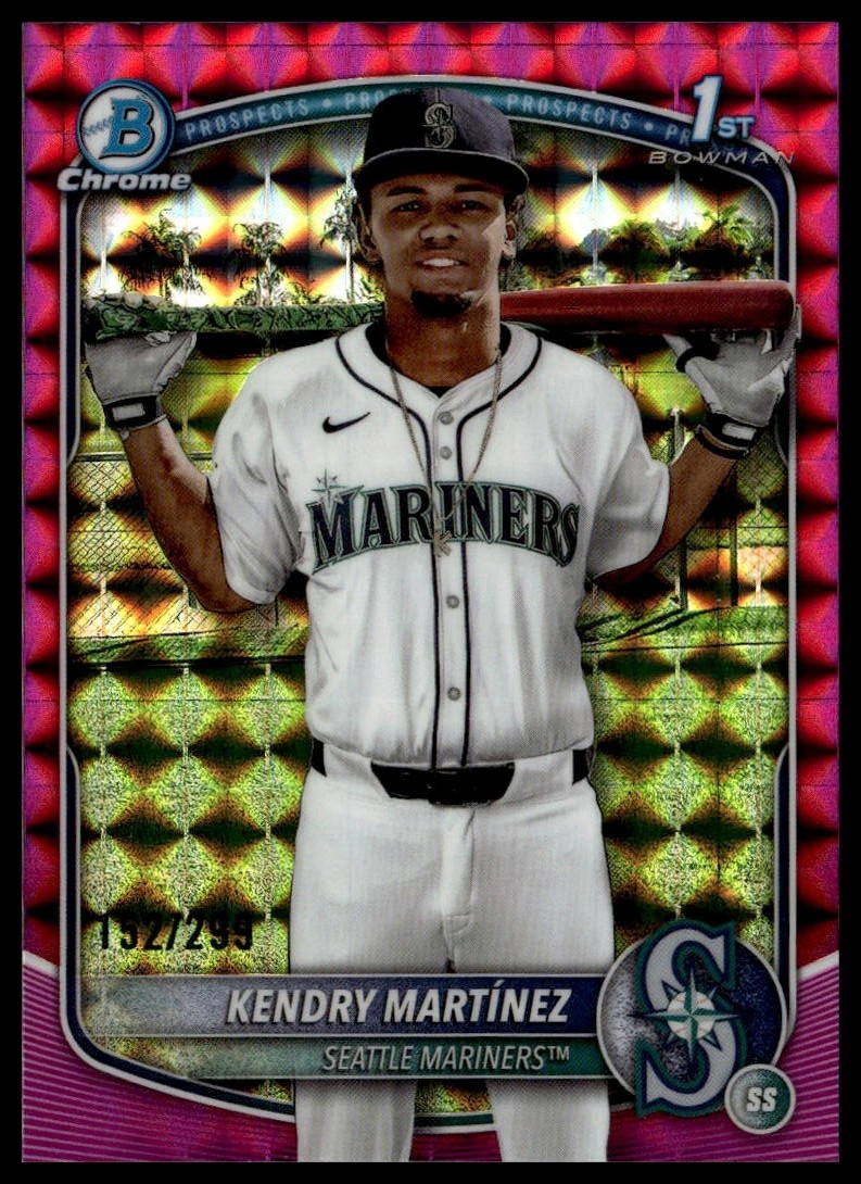 Kendry Martínez #BCP-159 2025 Bowman Chrome Fuchsia Geometric #/299 10786