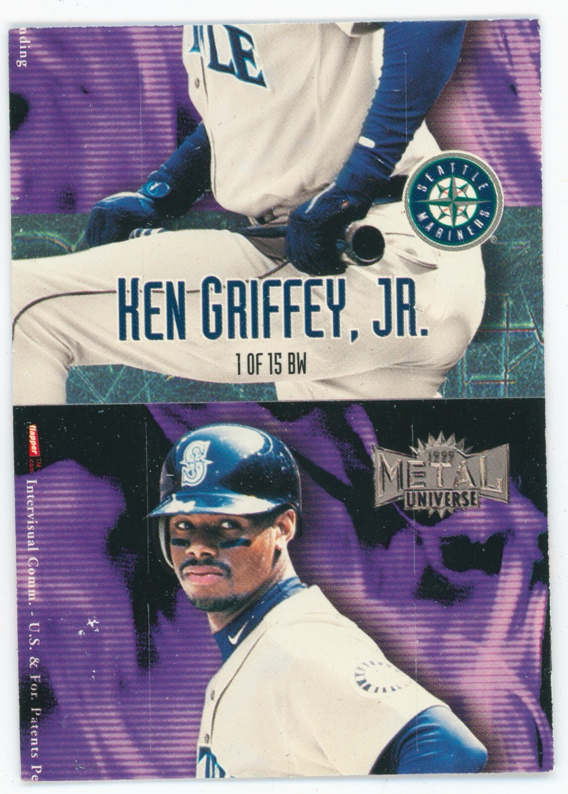 1999 Metal Universe Ken Griffey Jr. Boyz with the Wood Flapper