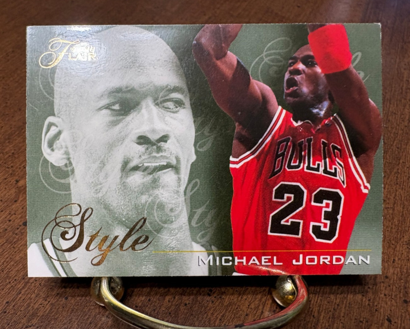 1995-96 Flair MICHAEL JORDAN “Style” Chicago Bulls Beautiful Card HOF #235